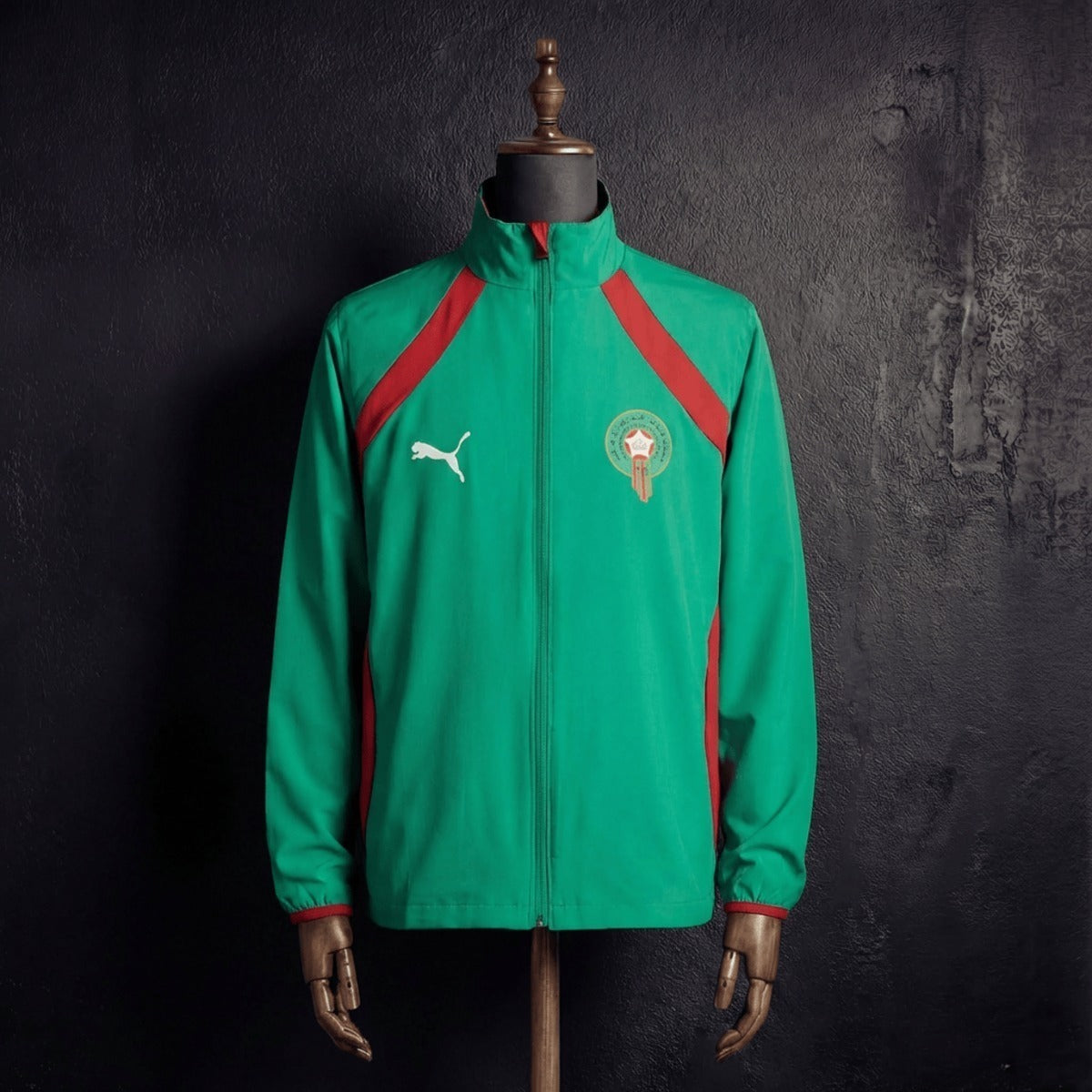 2026 Morocce Red and Green Reversible Windbreaker
