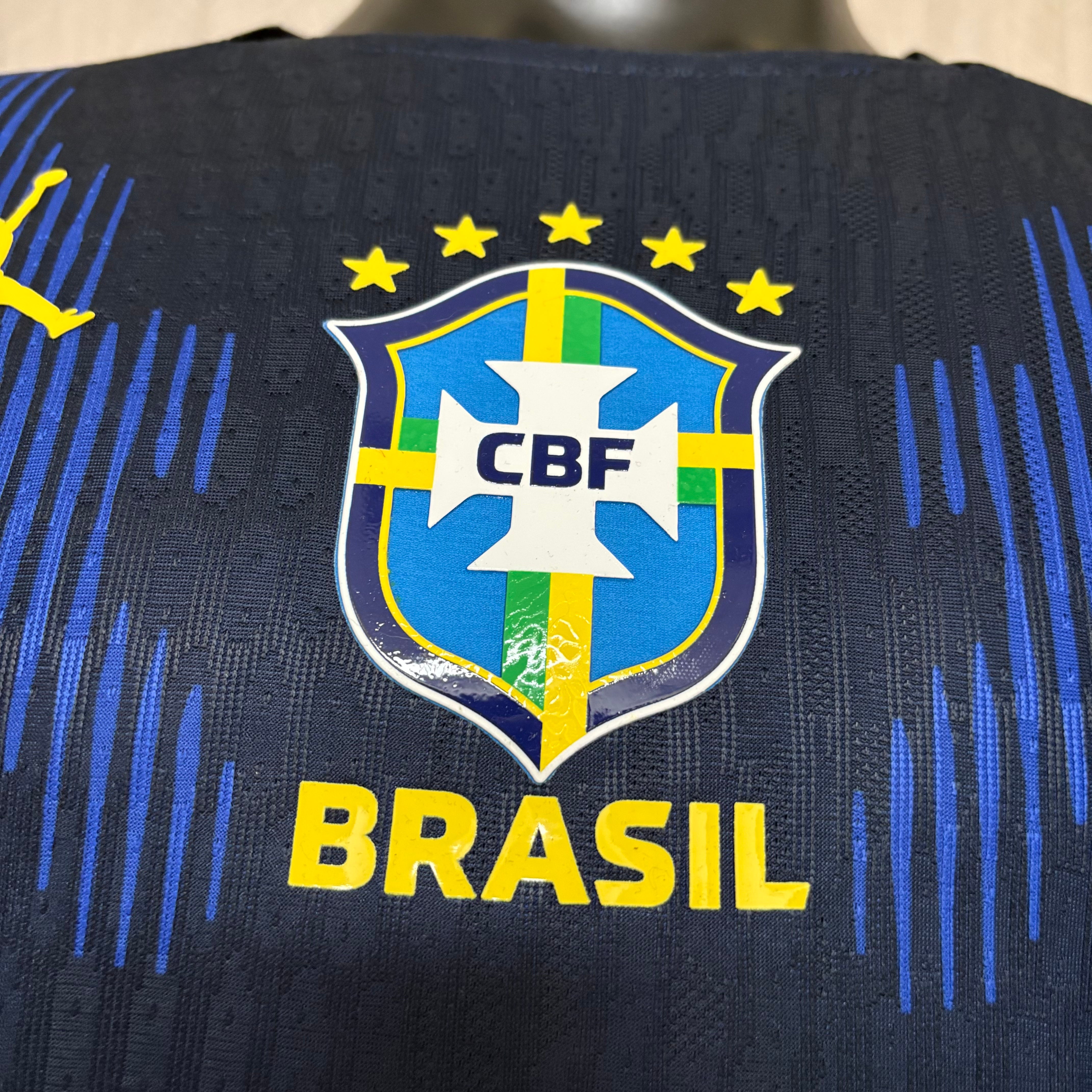 Player version long-sleeved 2026 Brazil Away Jersey