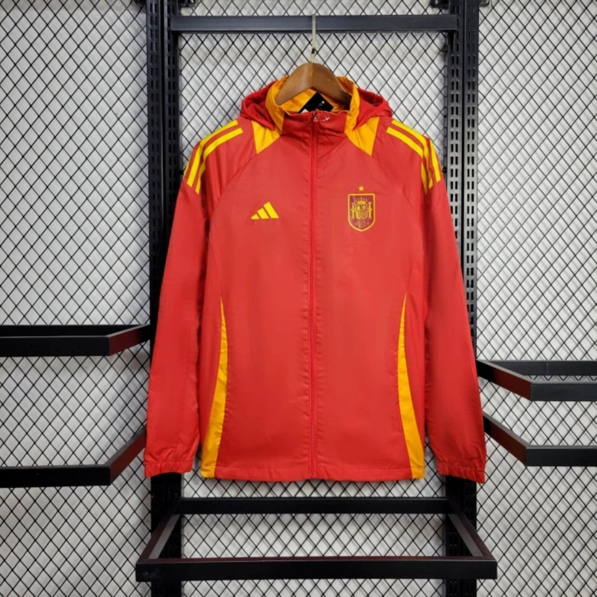 2025 Spain Red Jacket Windbreaker
