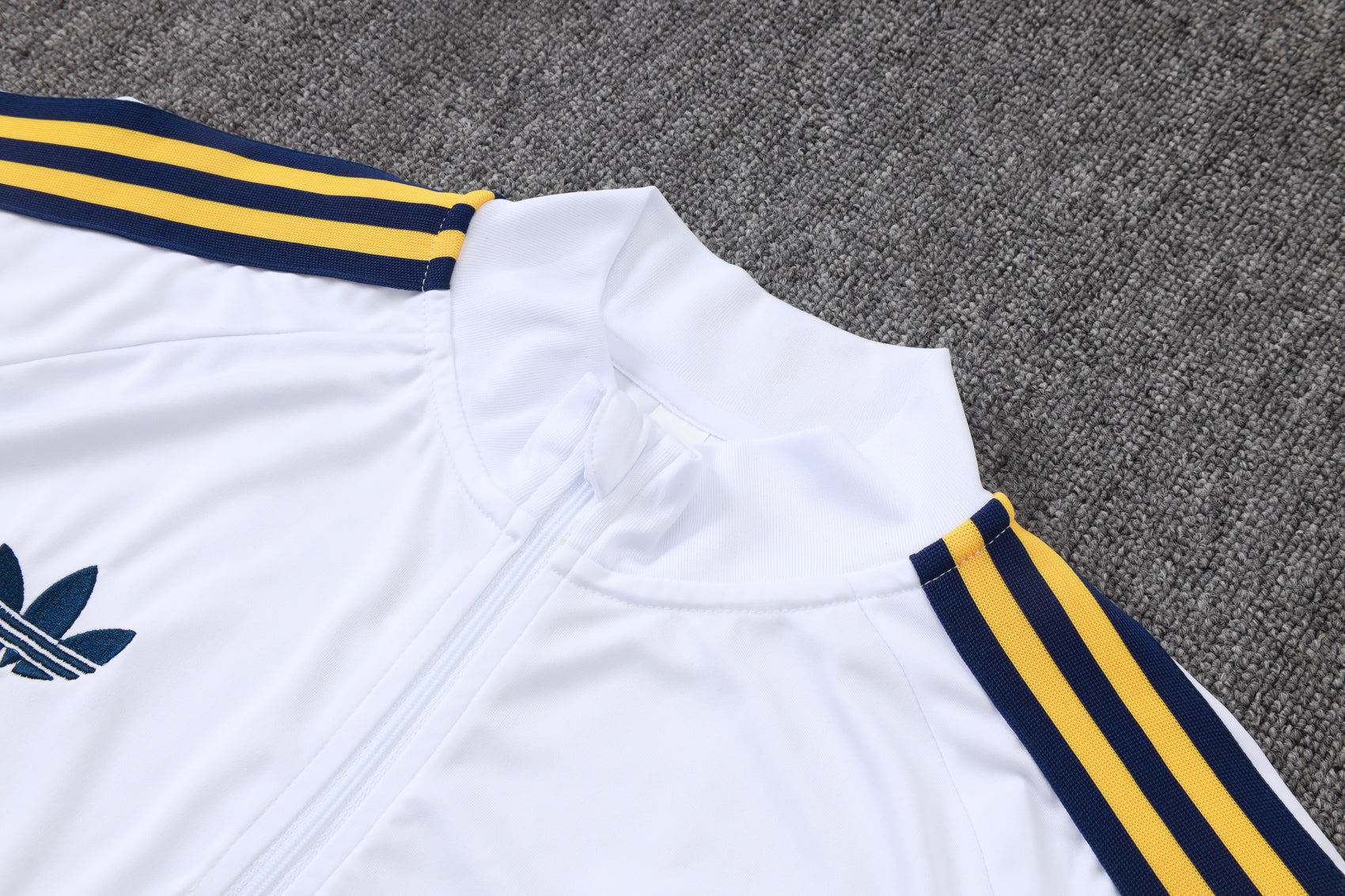 White Real Madrid tracksuit (with yellow ribbon)