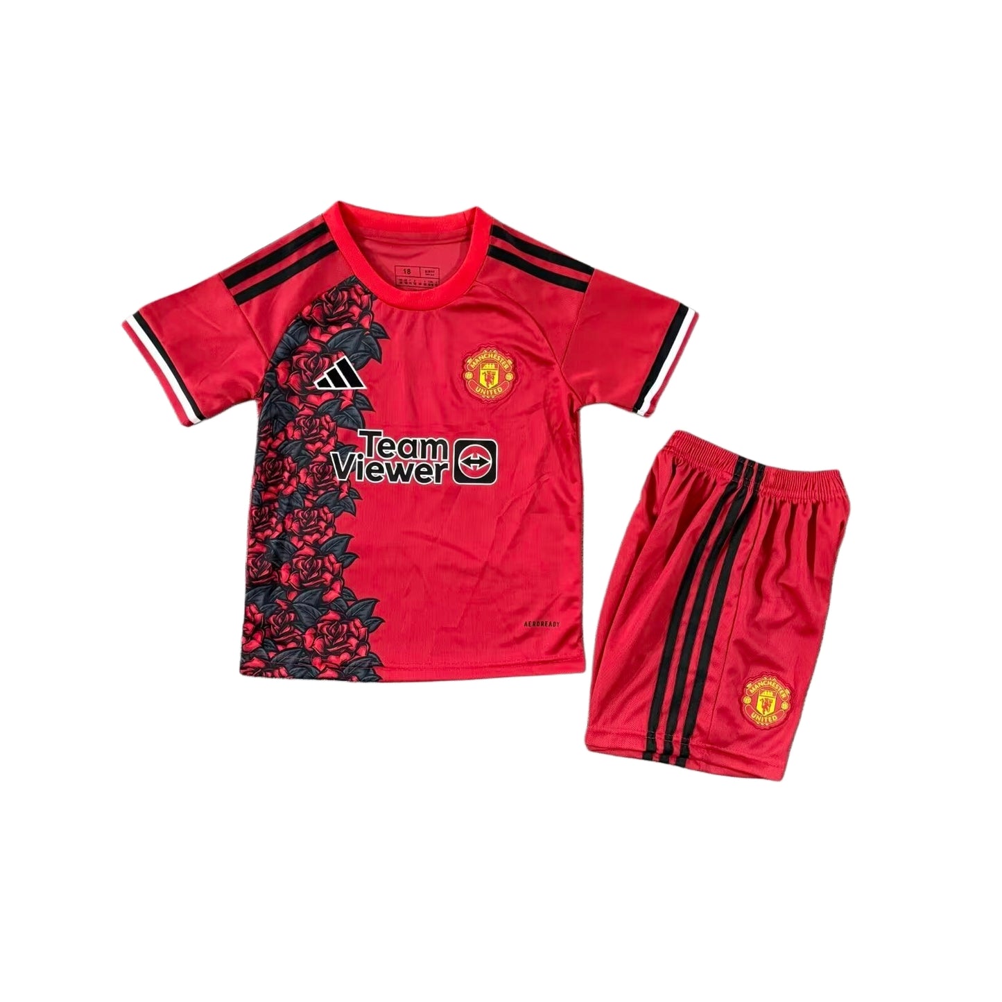 Manchester United Home Kids Kit 26/27 - Full Set (Jersey + Shorts) - JUNIOR EDITION