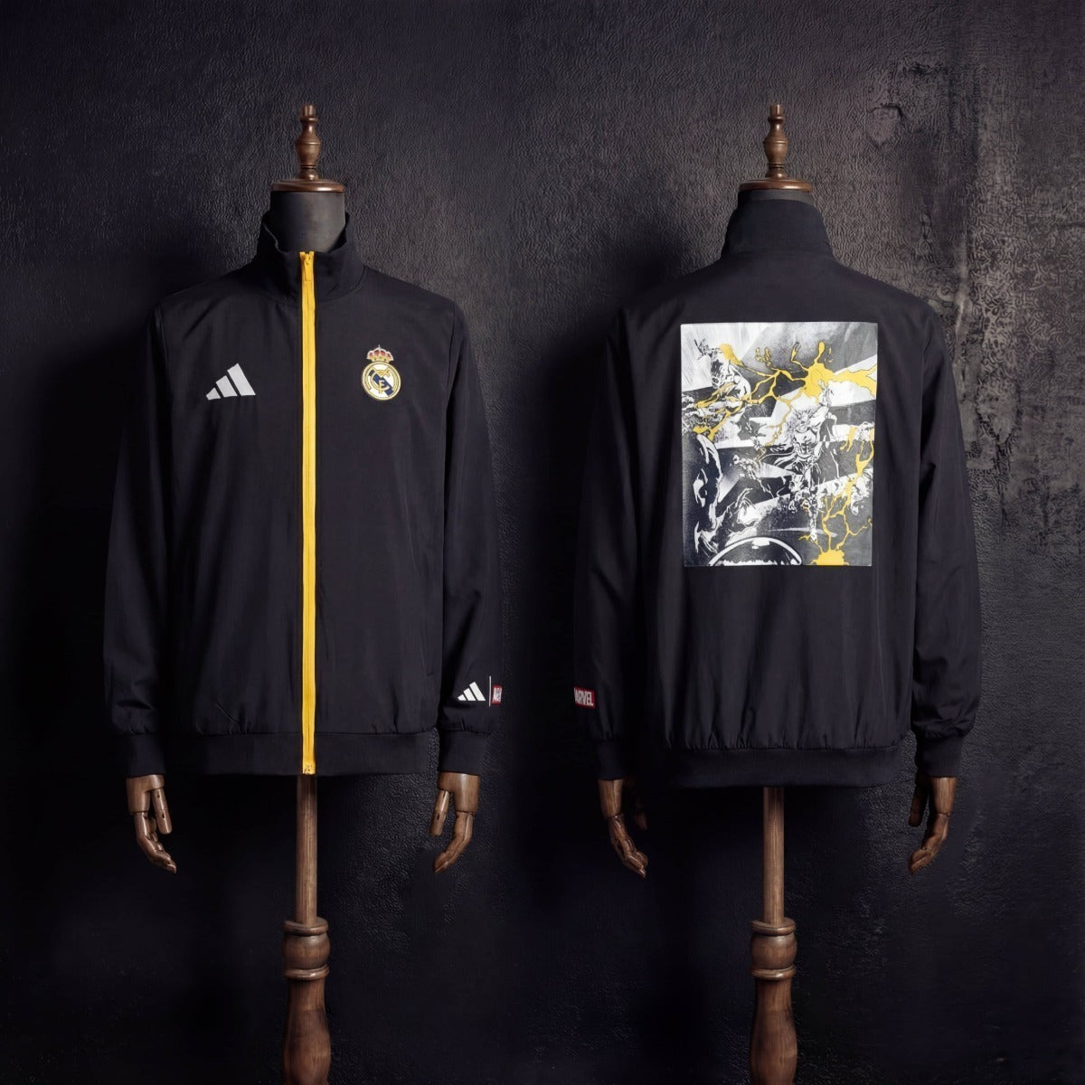 2025/26 Real Madrid Black Windbreaker