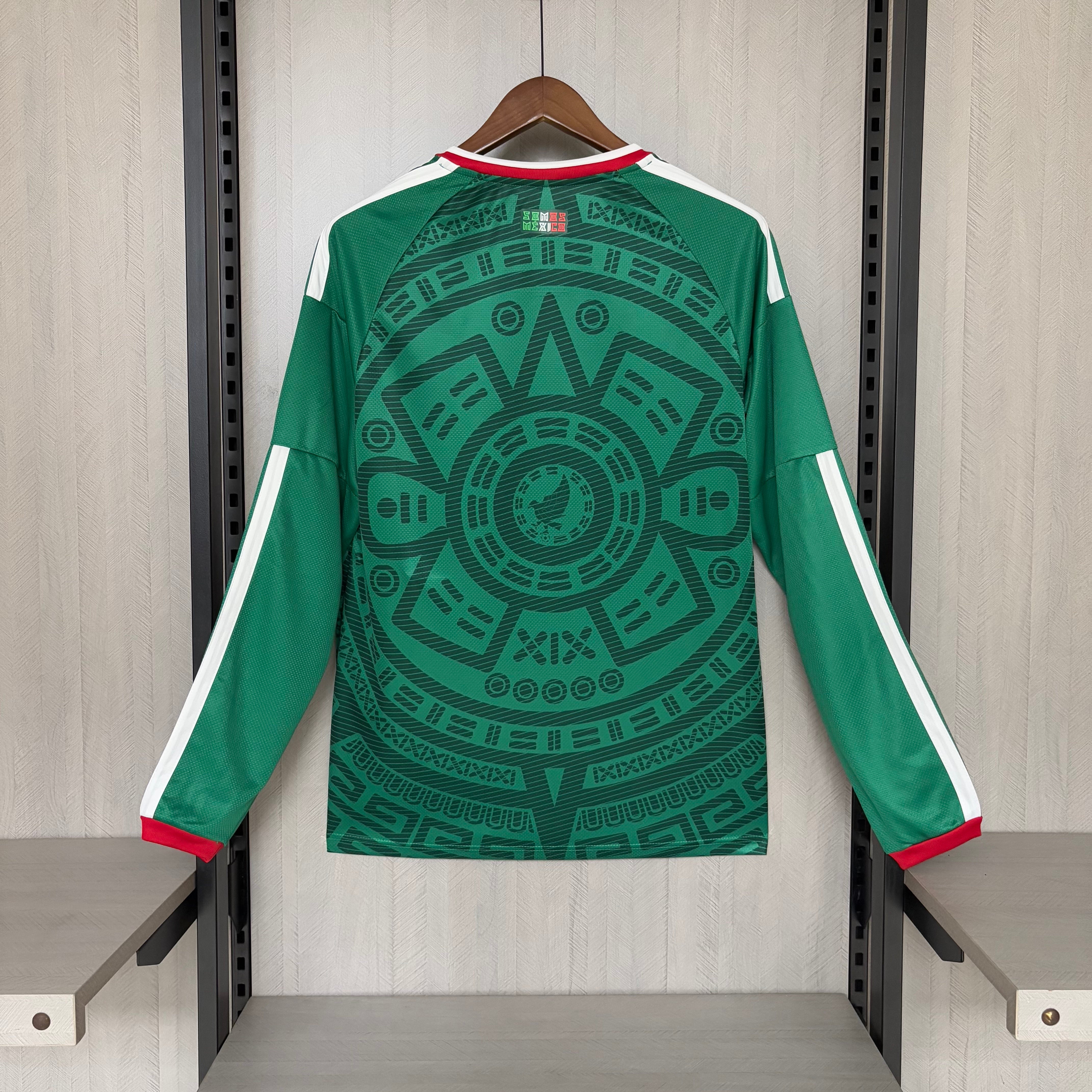 Long Sleeve 2026/27 Mexico Home Jersey