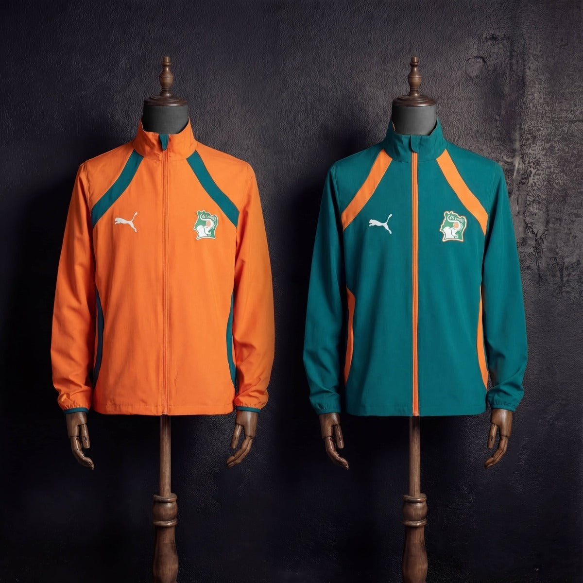 2026 Ivory Coast Orange and Green Reversible Windbreaker