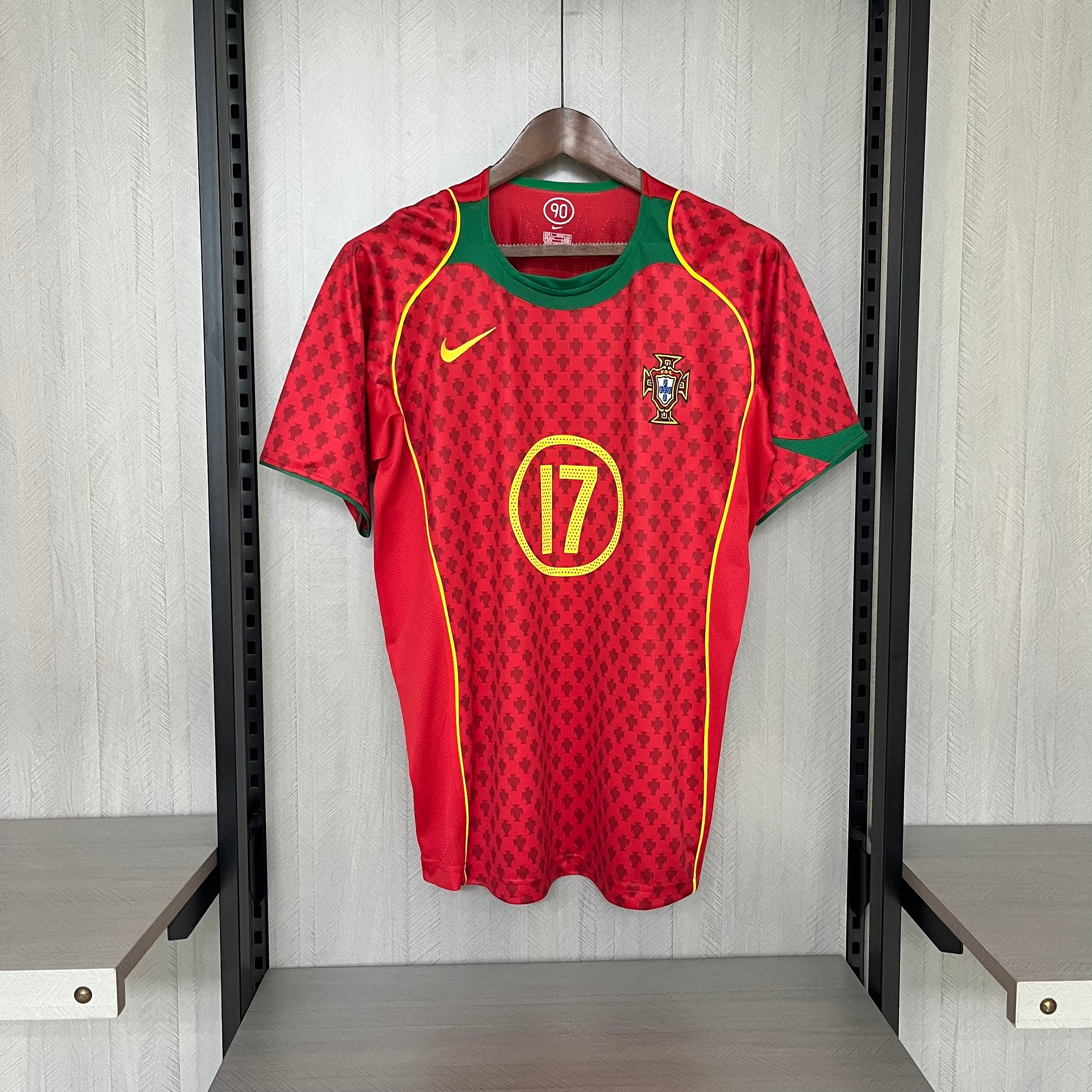 Retro Portugal 2004 Home Jersey