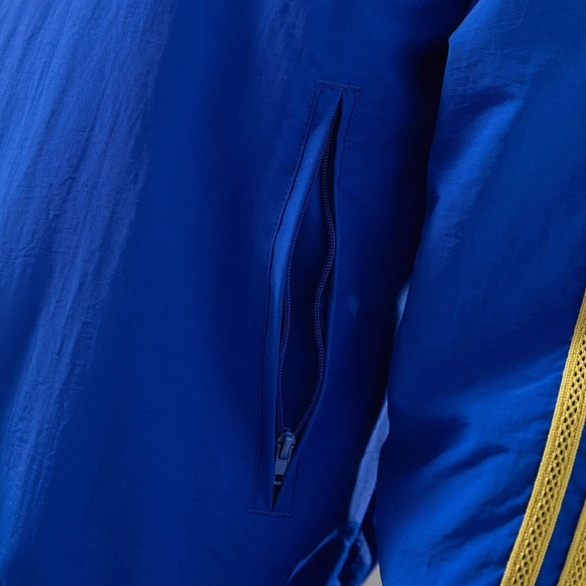 2026 Real Madrid Blue and Golden Reversible Windbreaker