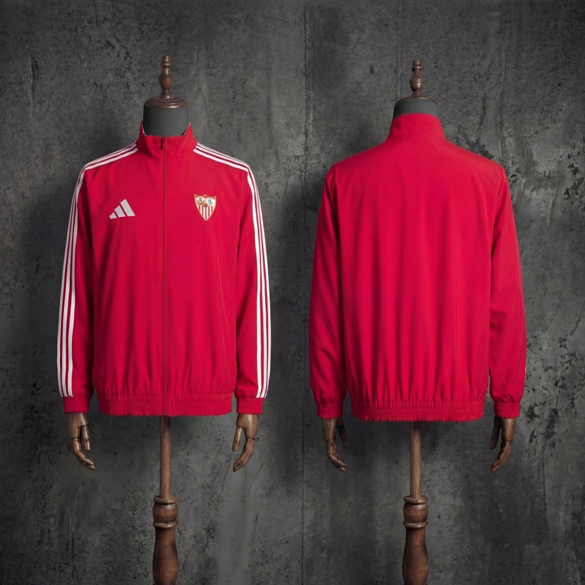 2026 Athletic Bilbao Red and White Reversible Windbreaker