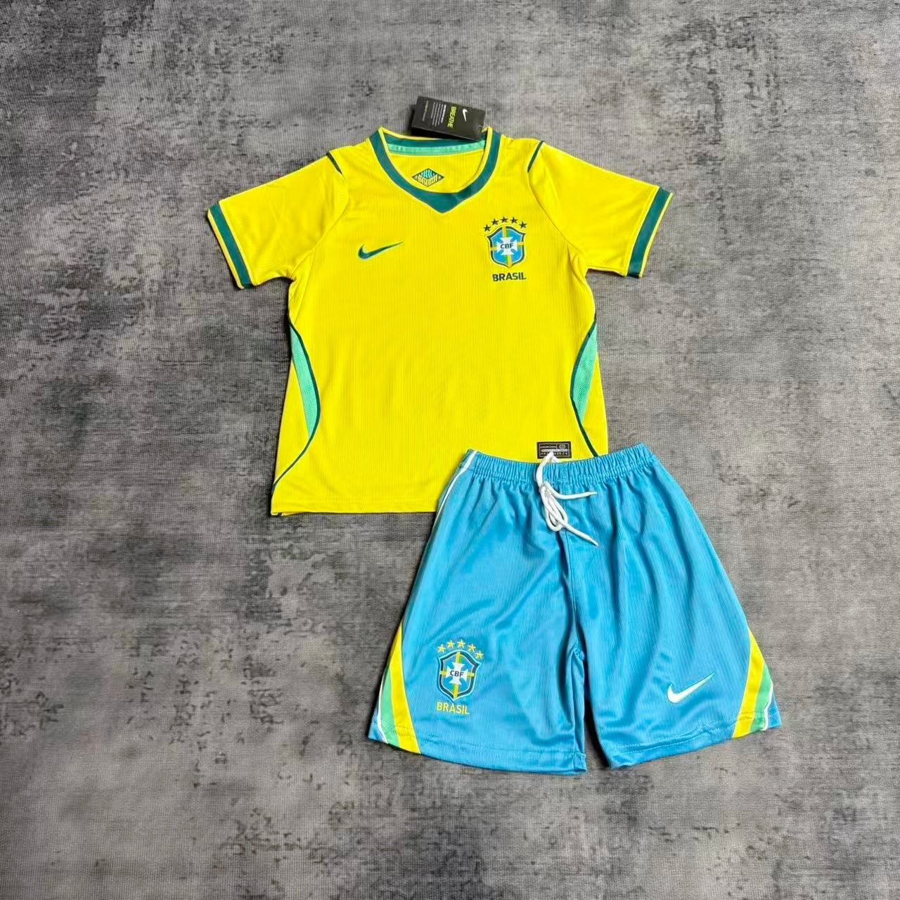 Kids 2026 Brazil Home Jersey