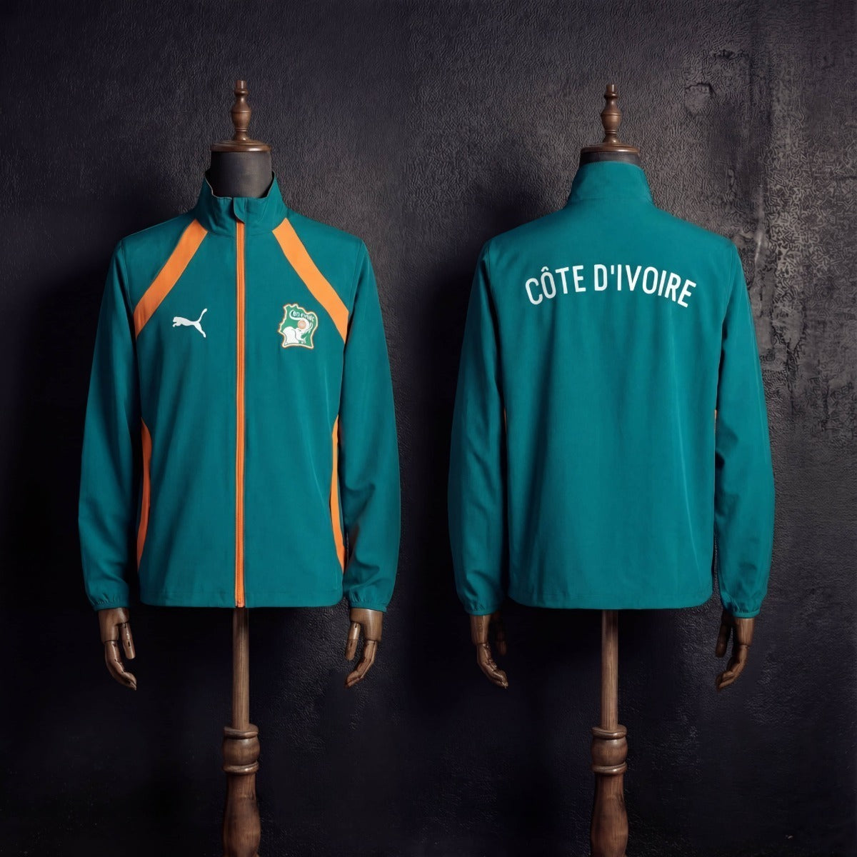 2026 Ivory Coast Orange and Green Reversible Windbreaker