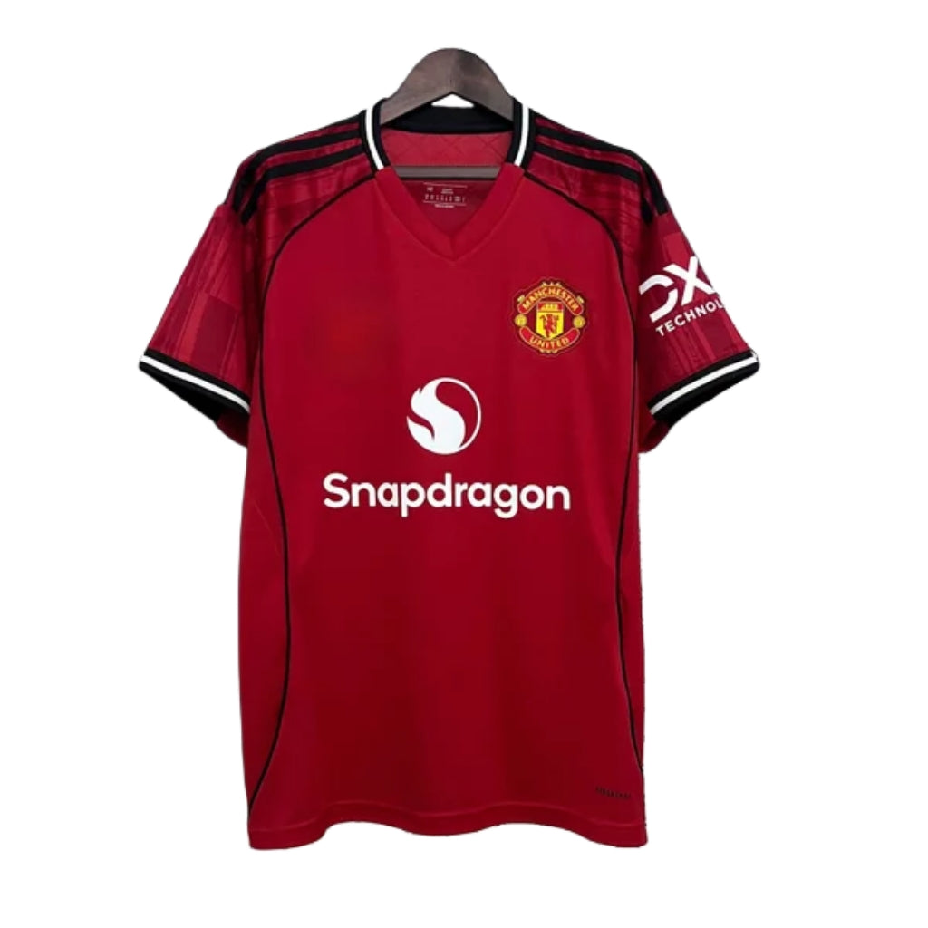Manchester United 25/26 Home Shirt - Red & White - OFFICIAL FAN VERSION (Stadium