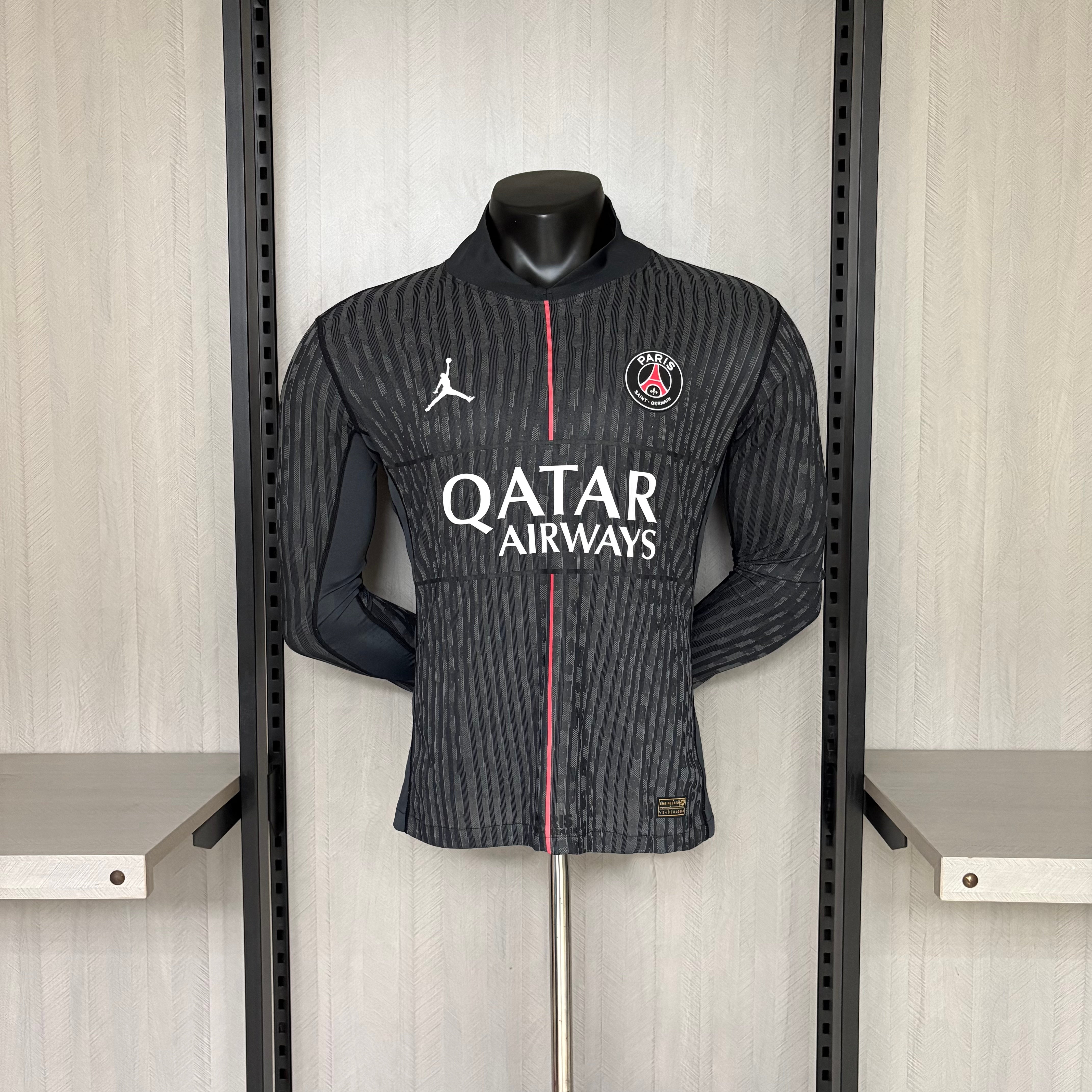 Player version long-sleeved 2025/26 PSG IIII Jersey