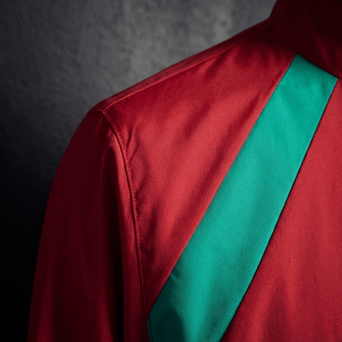 2026 Morocce Red and Green Reversible Windbreaker