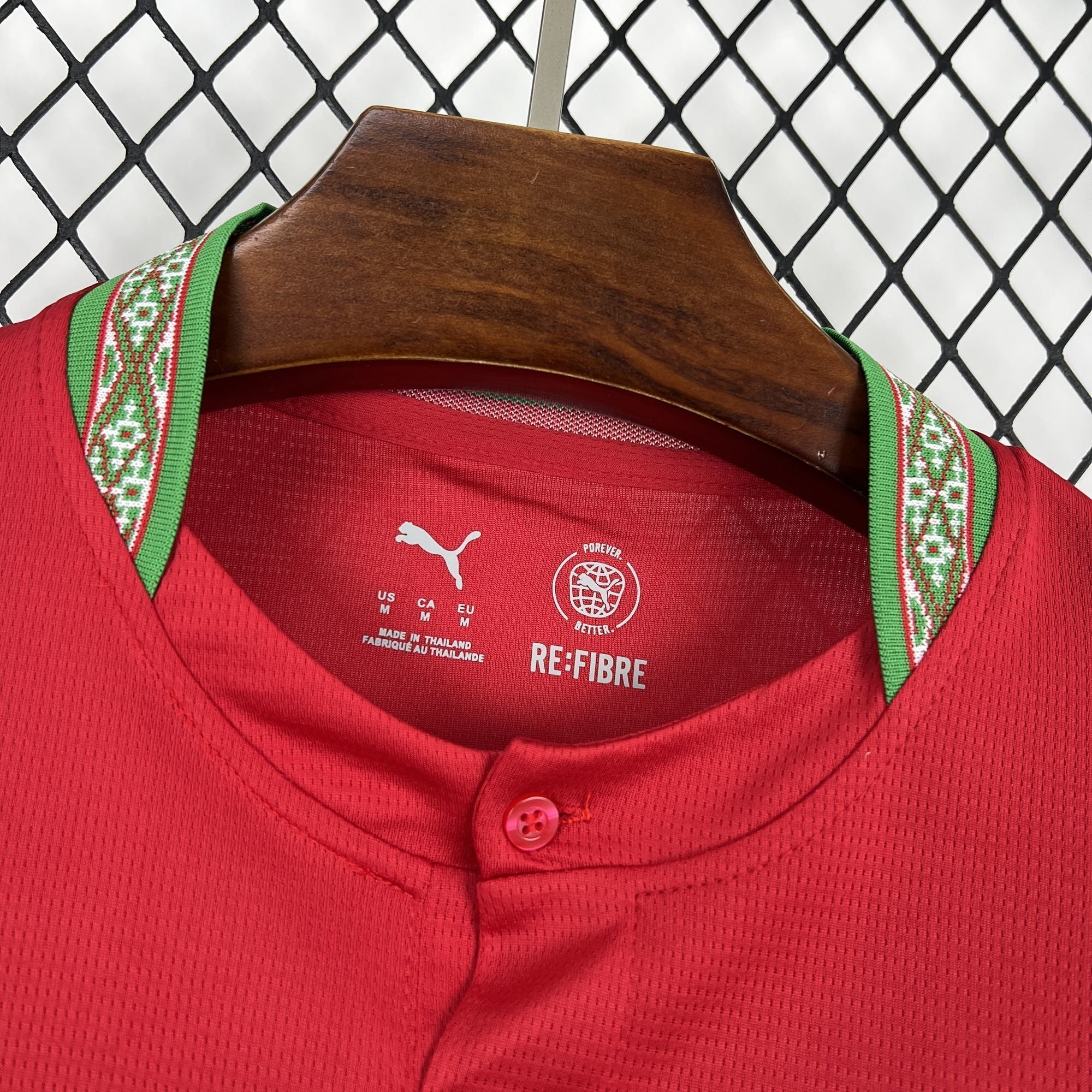 Morocco Home Shirt 26/27 - Red & Green - OFFICIAL FAN VERSION