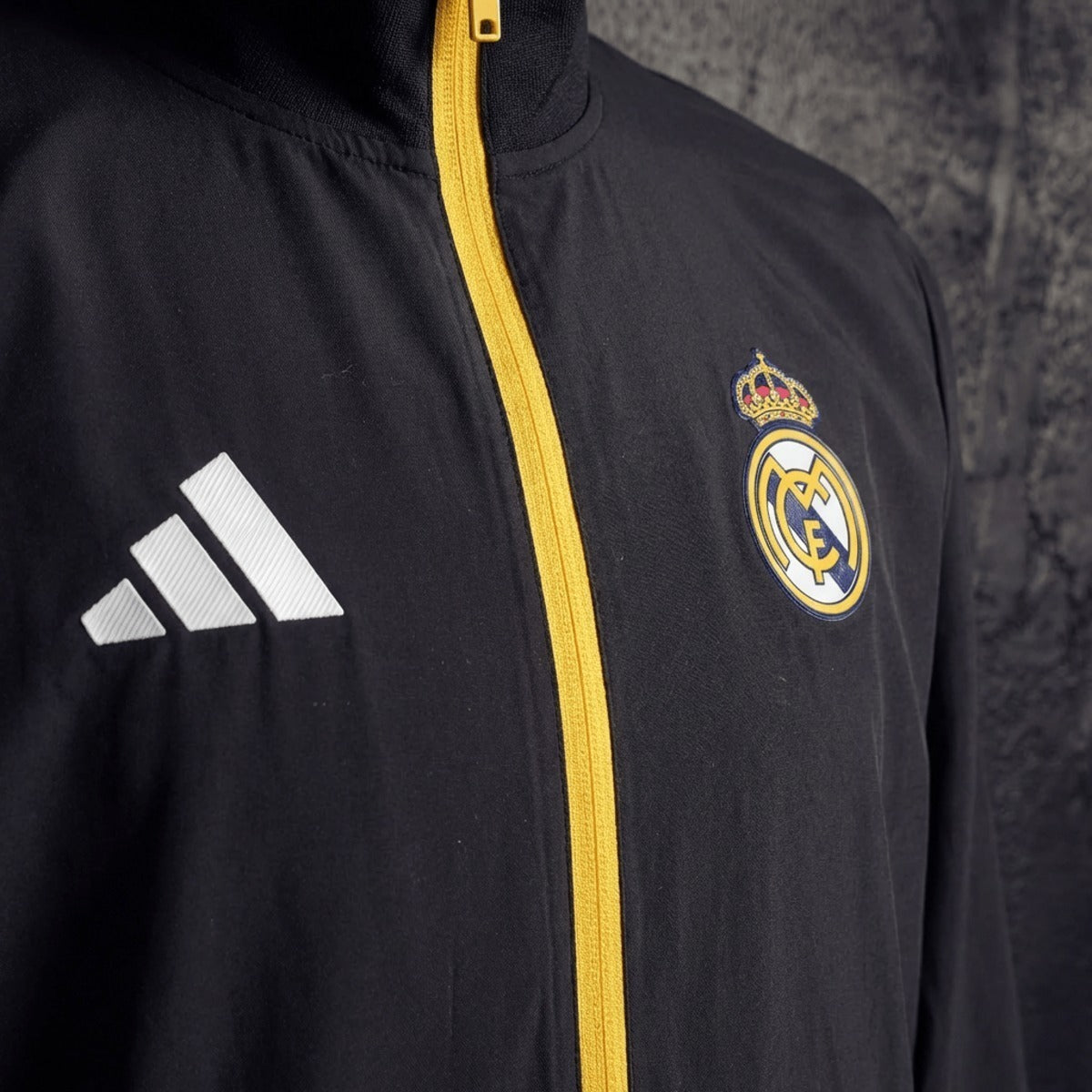 2025/26 Real Madrid Black Windbreaker