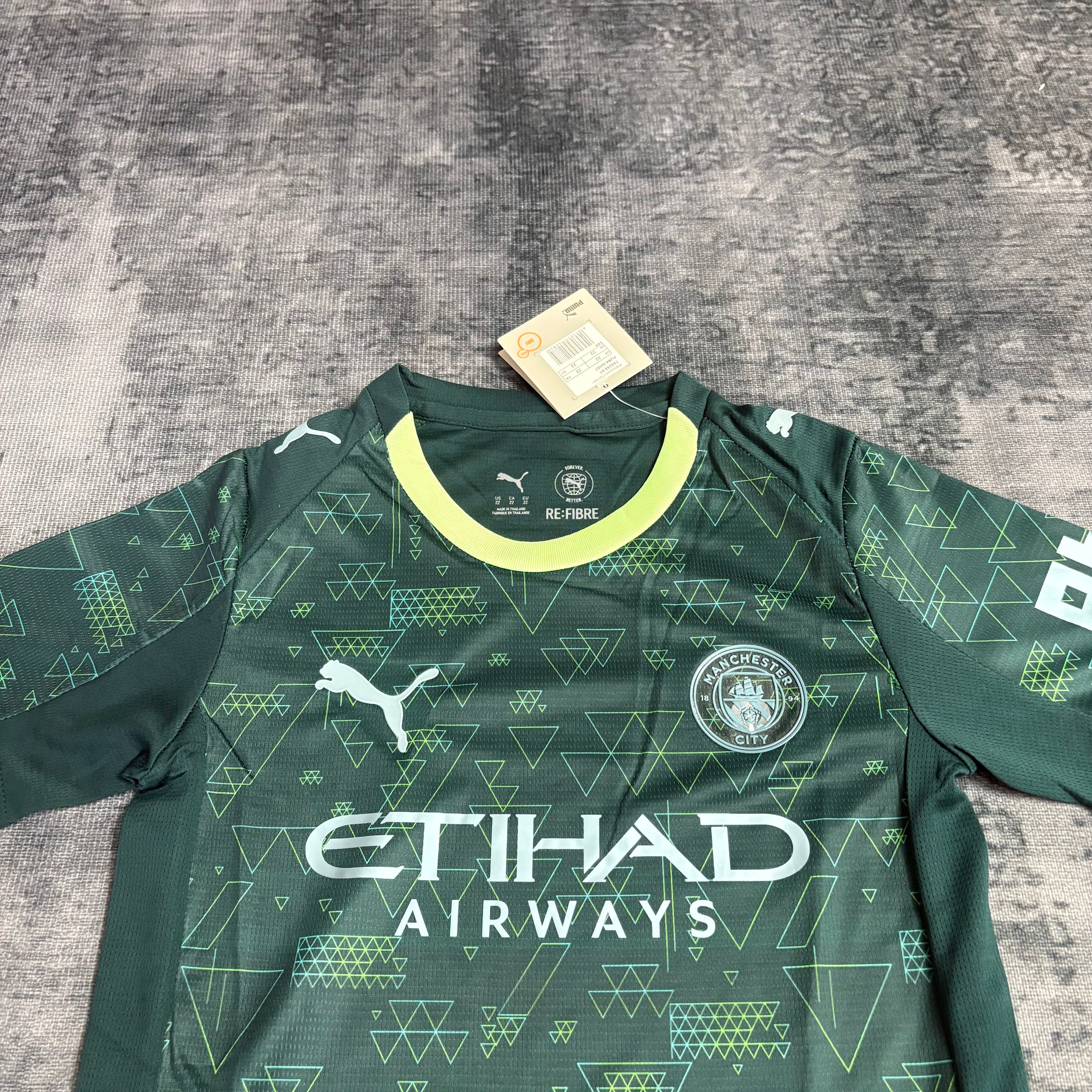 Kids 2025/26 Manchester City IIII Jersey