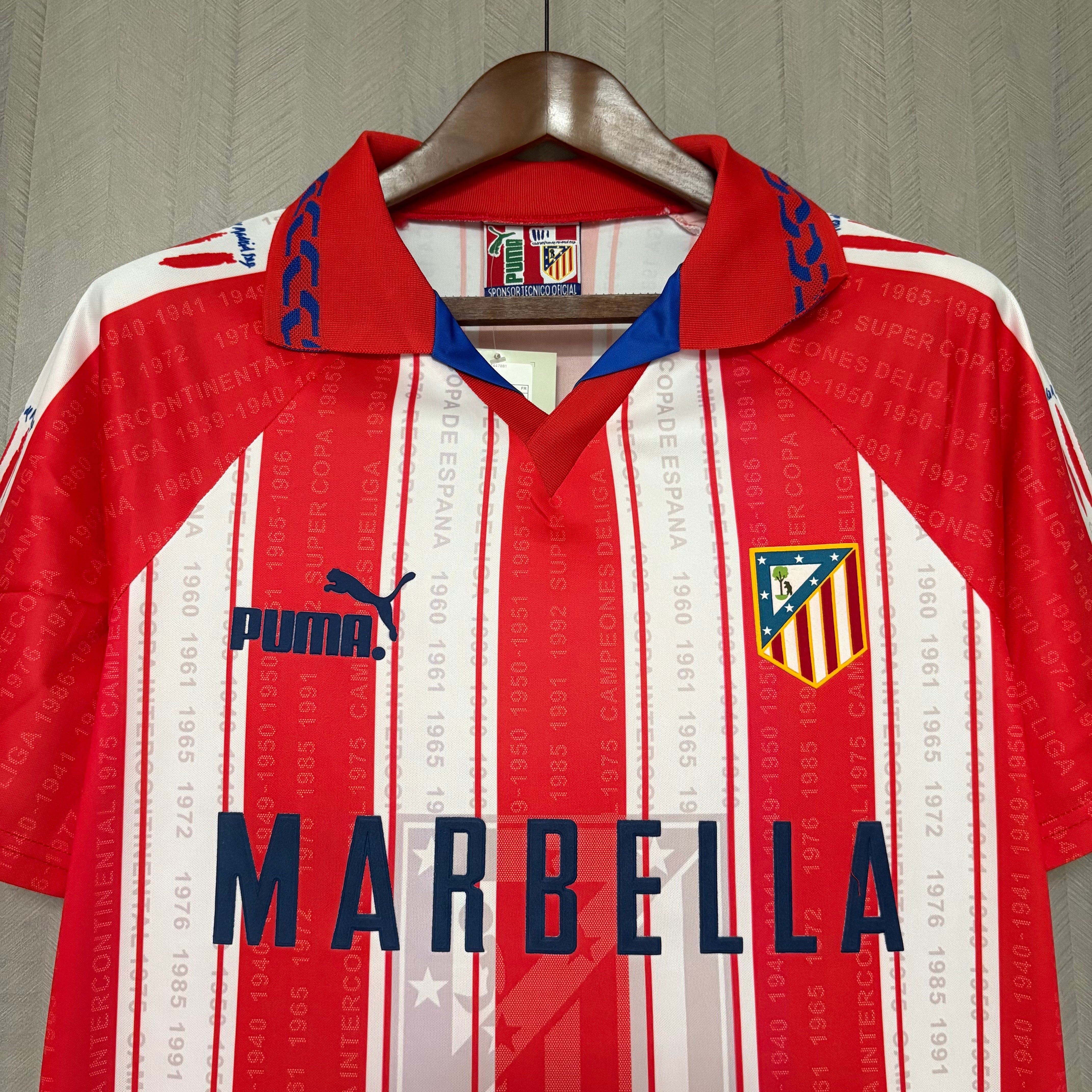 Retro Atletico Madrid 1995/96 home jersey