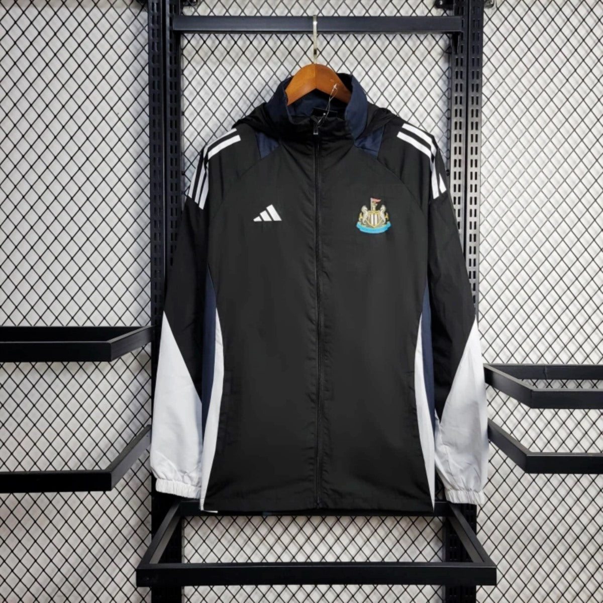 2025 Newcastle United Black Jacket Windbreaker