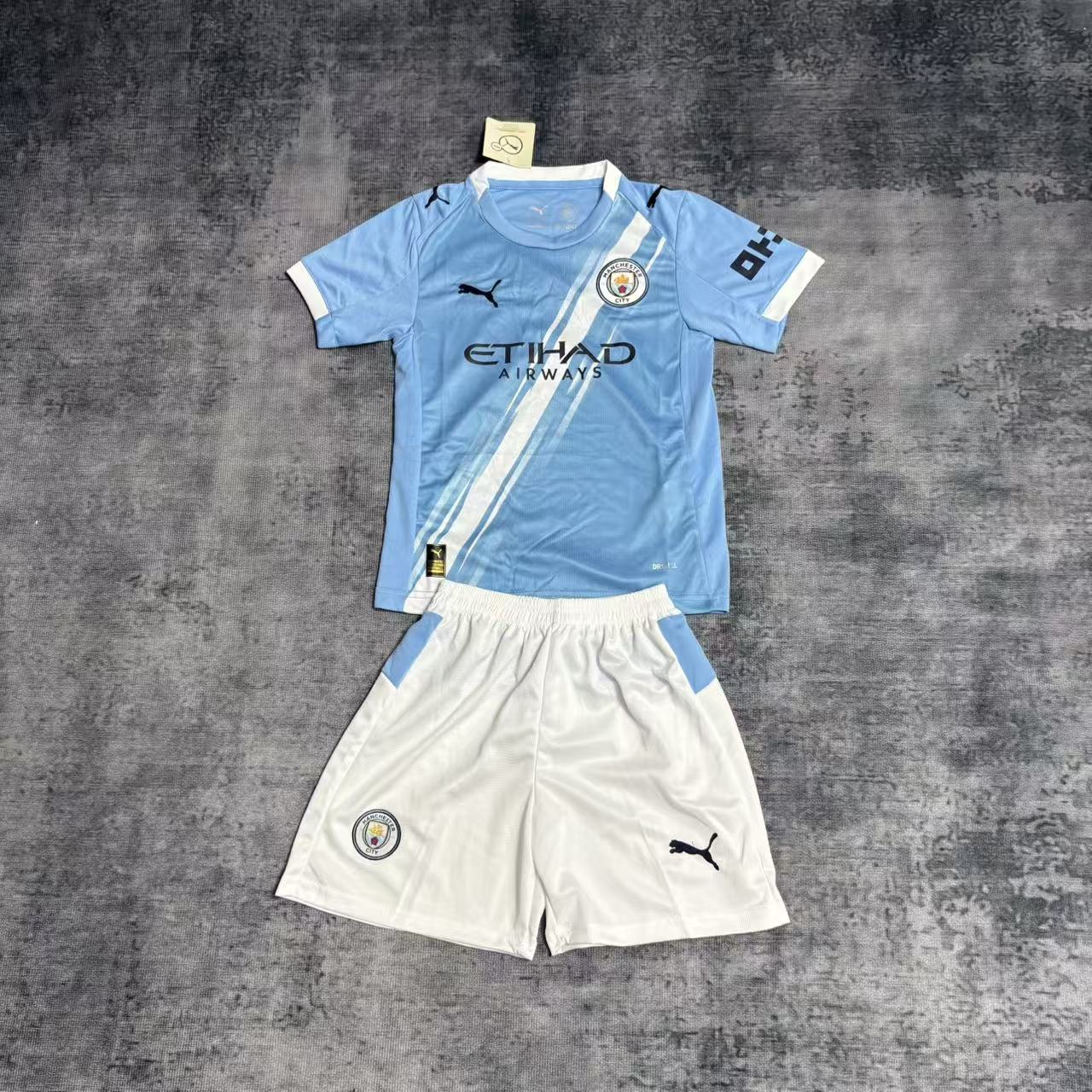 Kids 2025/26 Manchester City Home Jersey