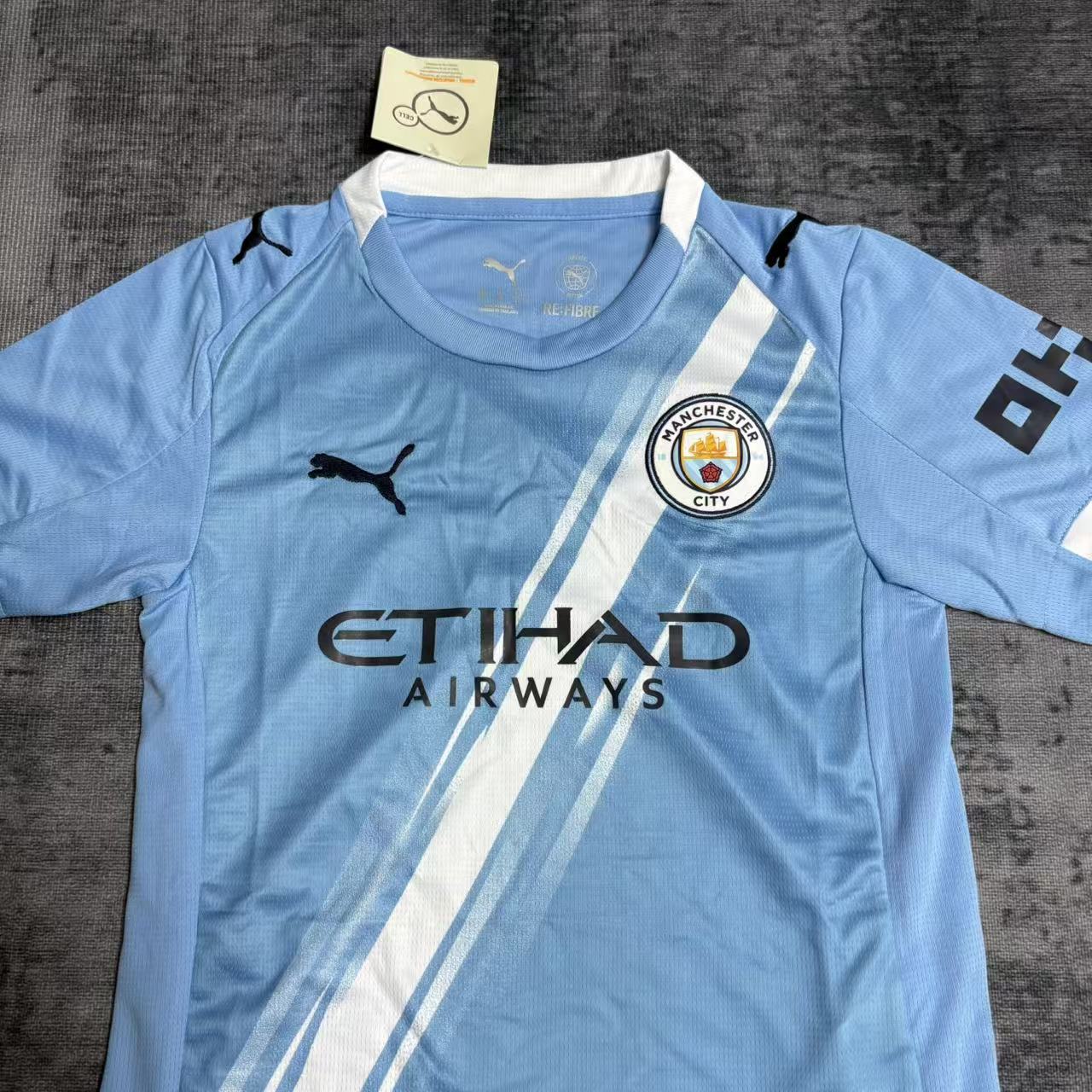 Kids 2025/26 Manchester City Home Jersey