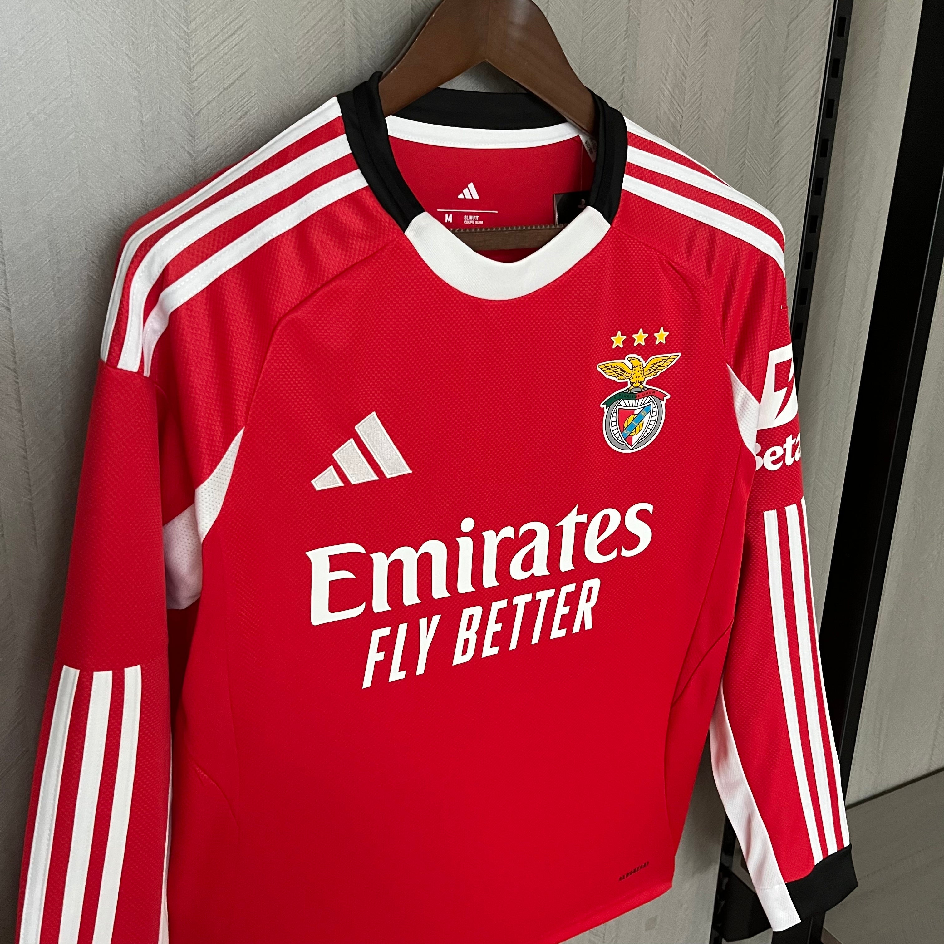 Long Sleeve 2025/26 Benfica Home Jersey
