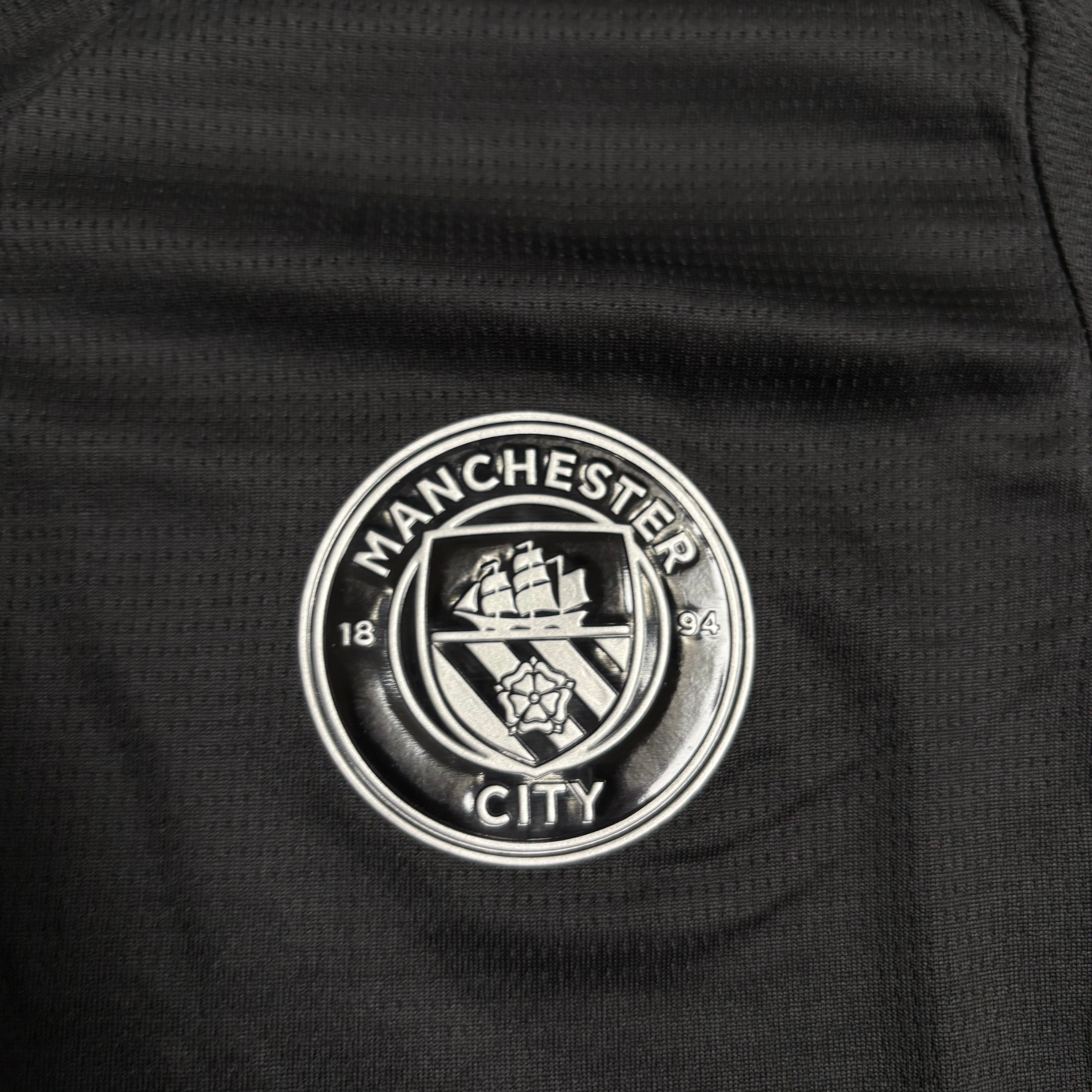 Kids 2025/26 Manchester City Black Jersey