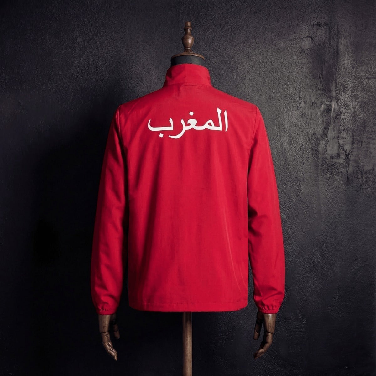 2026 Morocce Red and Green Reversible Windbreaker