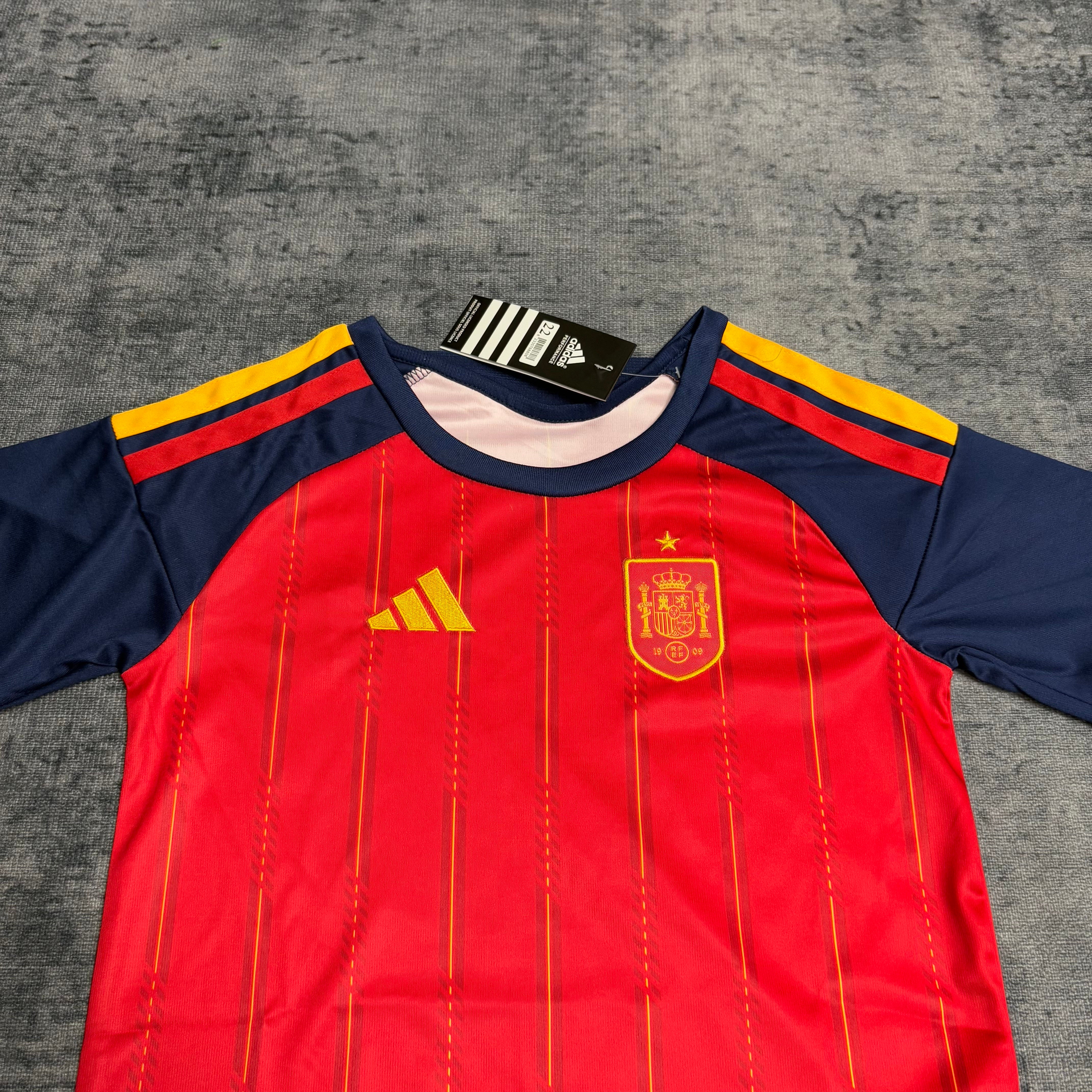 Kids 2026 Spain Home Jersey