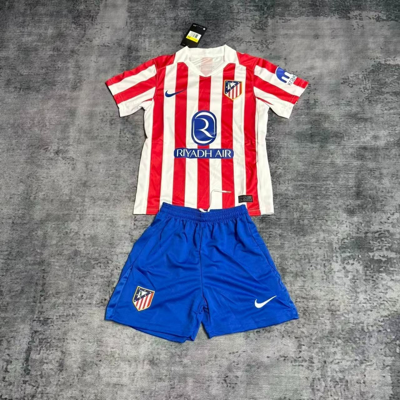 Kids 2025/26 Atletico Madrid Home Jersey