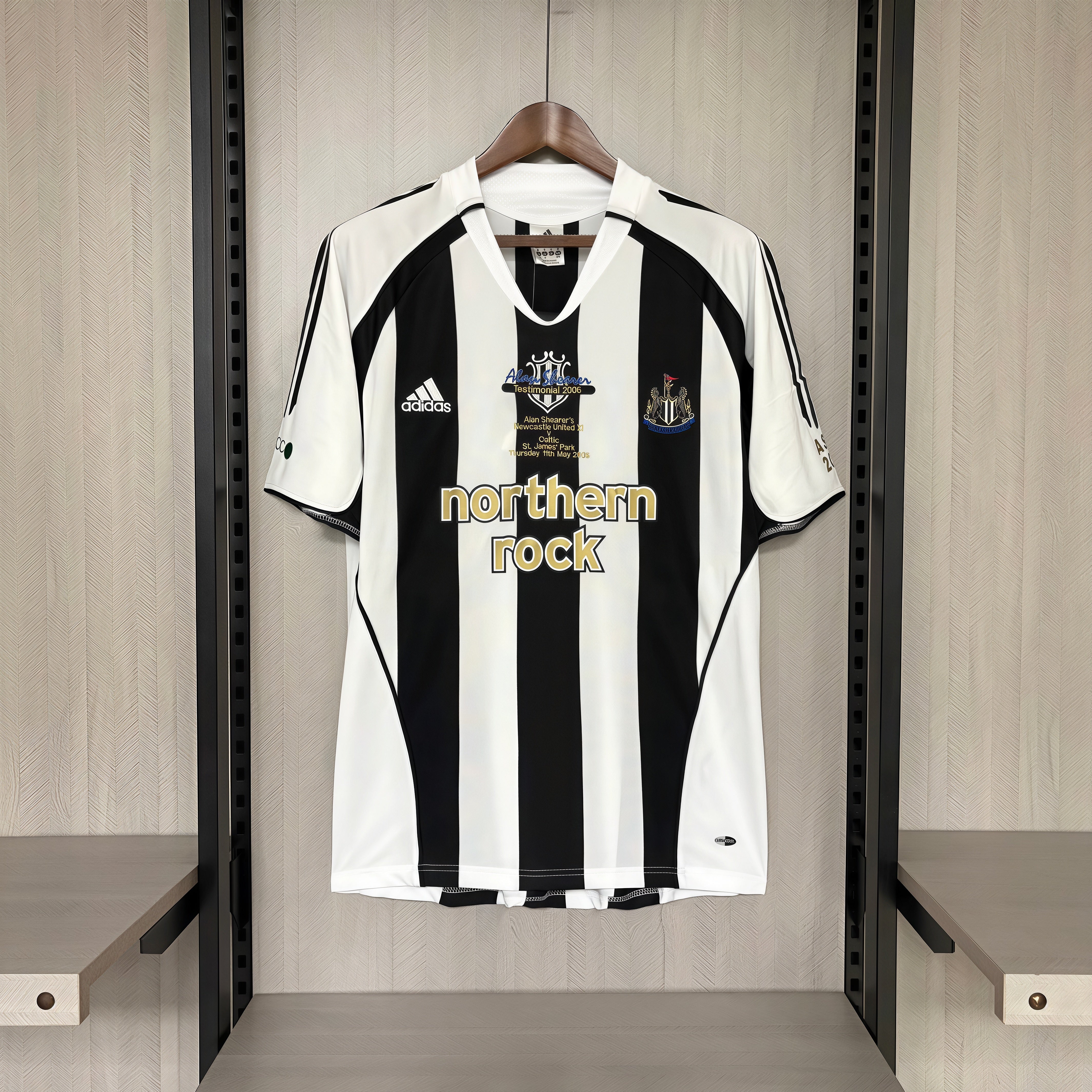 Retro 2006 Newcastle United Shearer Testimonial Jersey