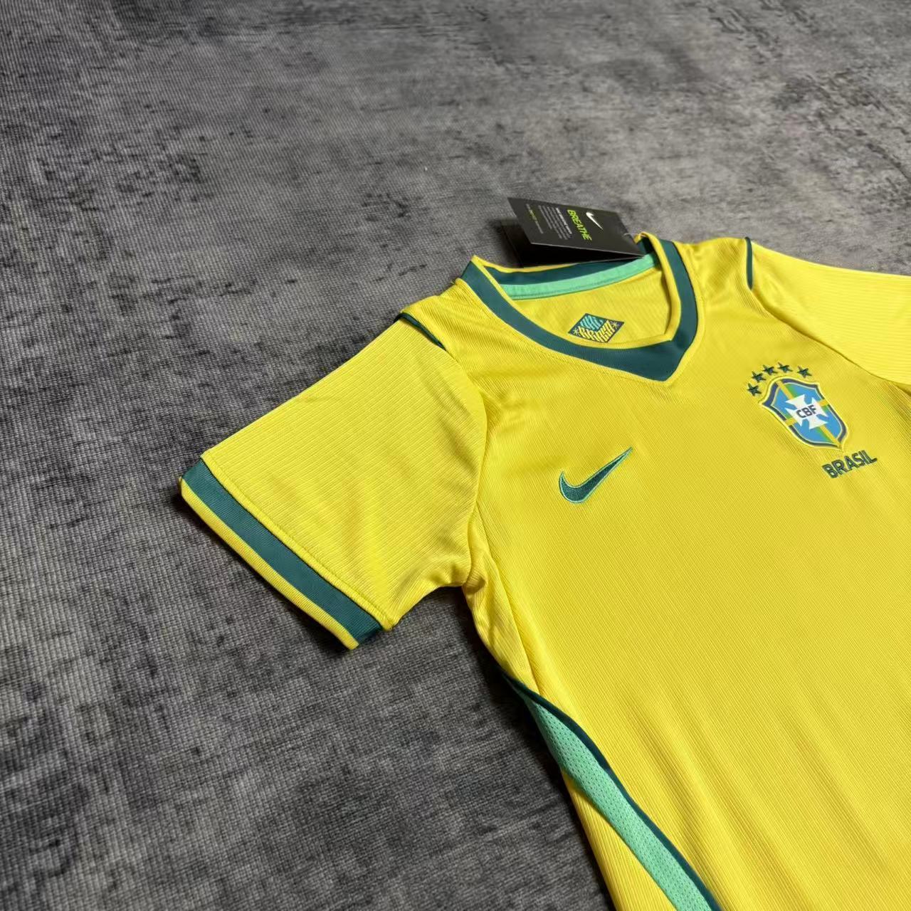Kids 2026 Brazil Home Jersey