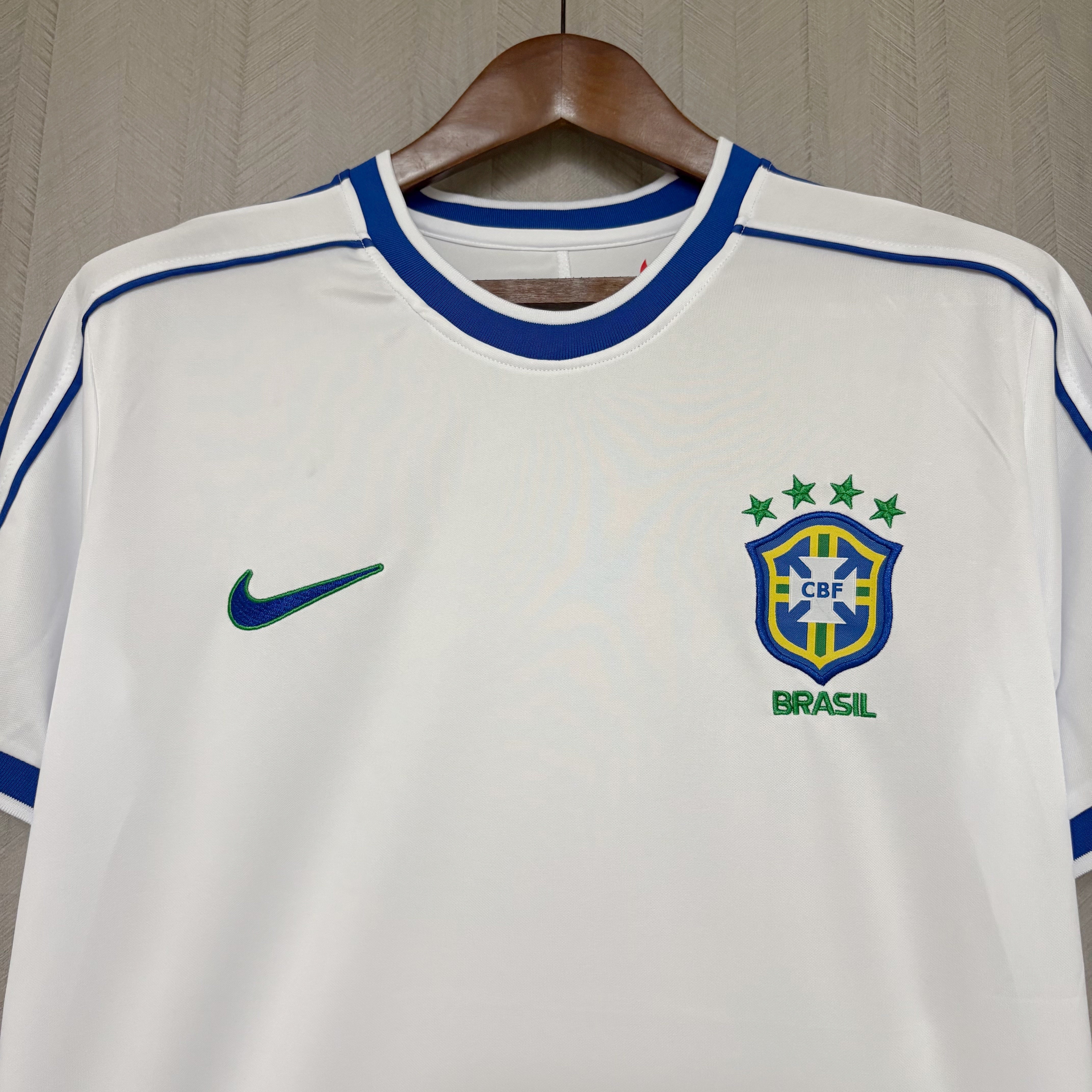 Retro 1998 Brazil White Jersey