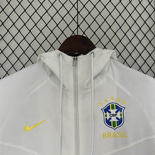 Brazil National Team Training Jacket - White - Official Apparel