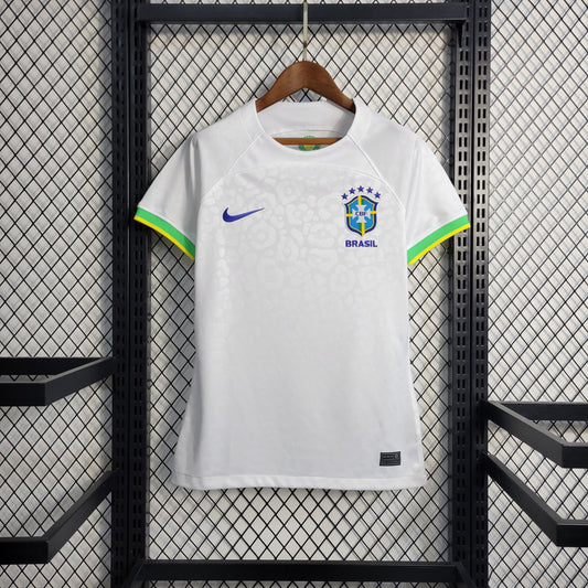 Brazil National Team Women's Jersey - White - Baby Look Fit