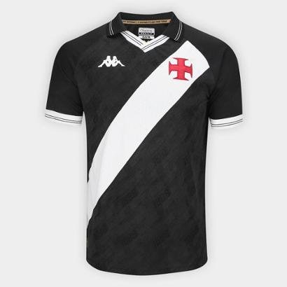 Vasco da Gama Home Jersey - Official Black & White - Classic Edition