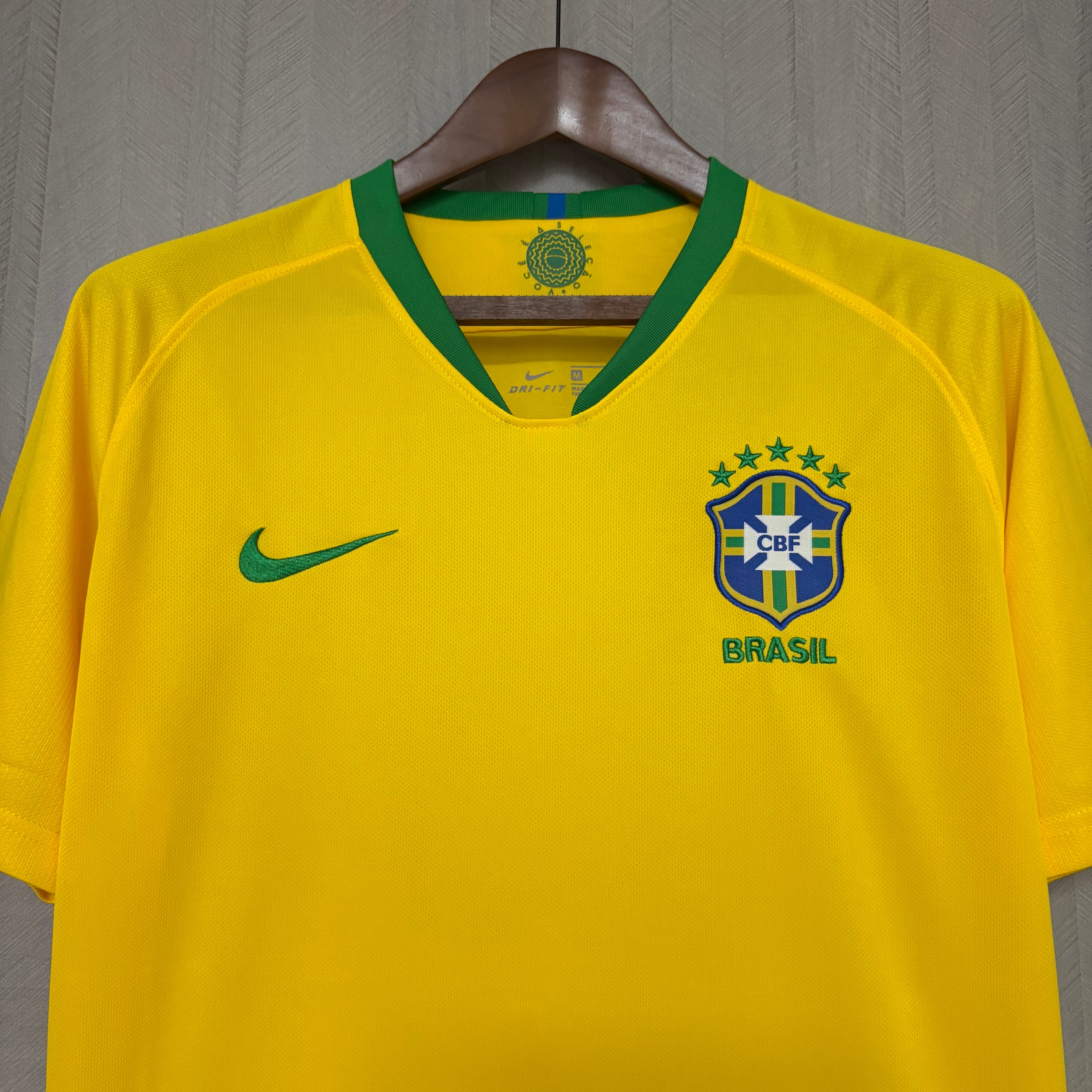 Brazil Retro Home Jersey 2018