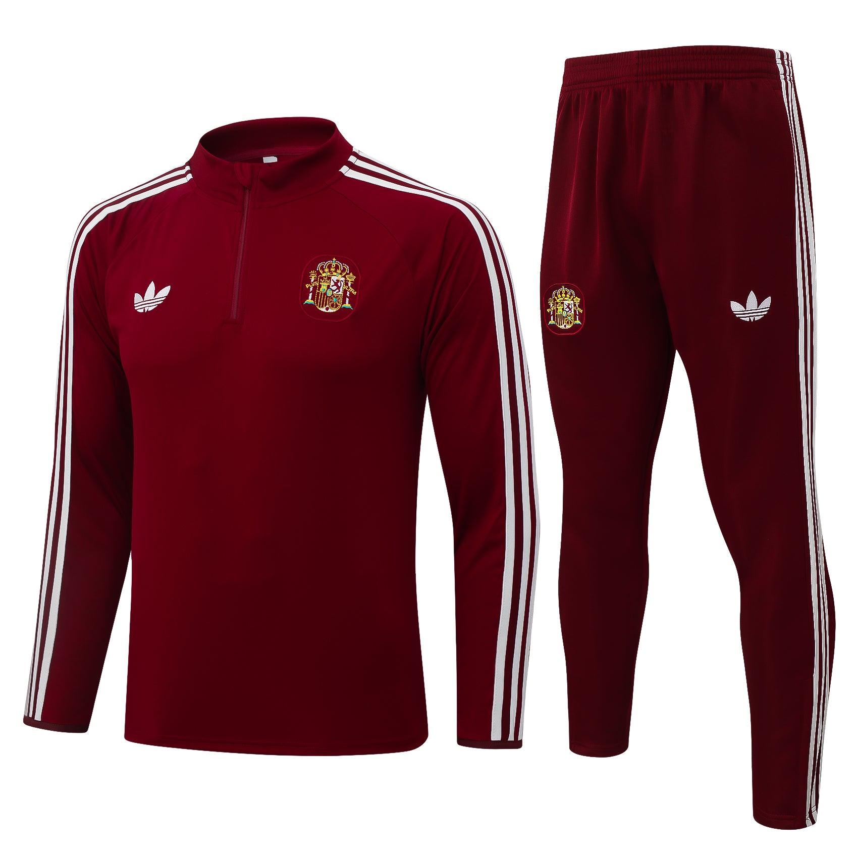 Tracksuit in medium-aged Spanish burgundy Spain