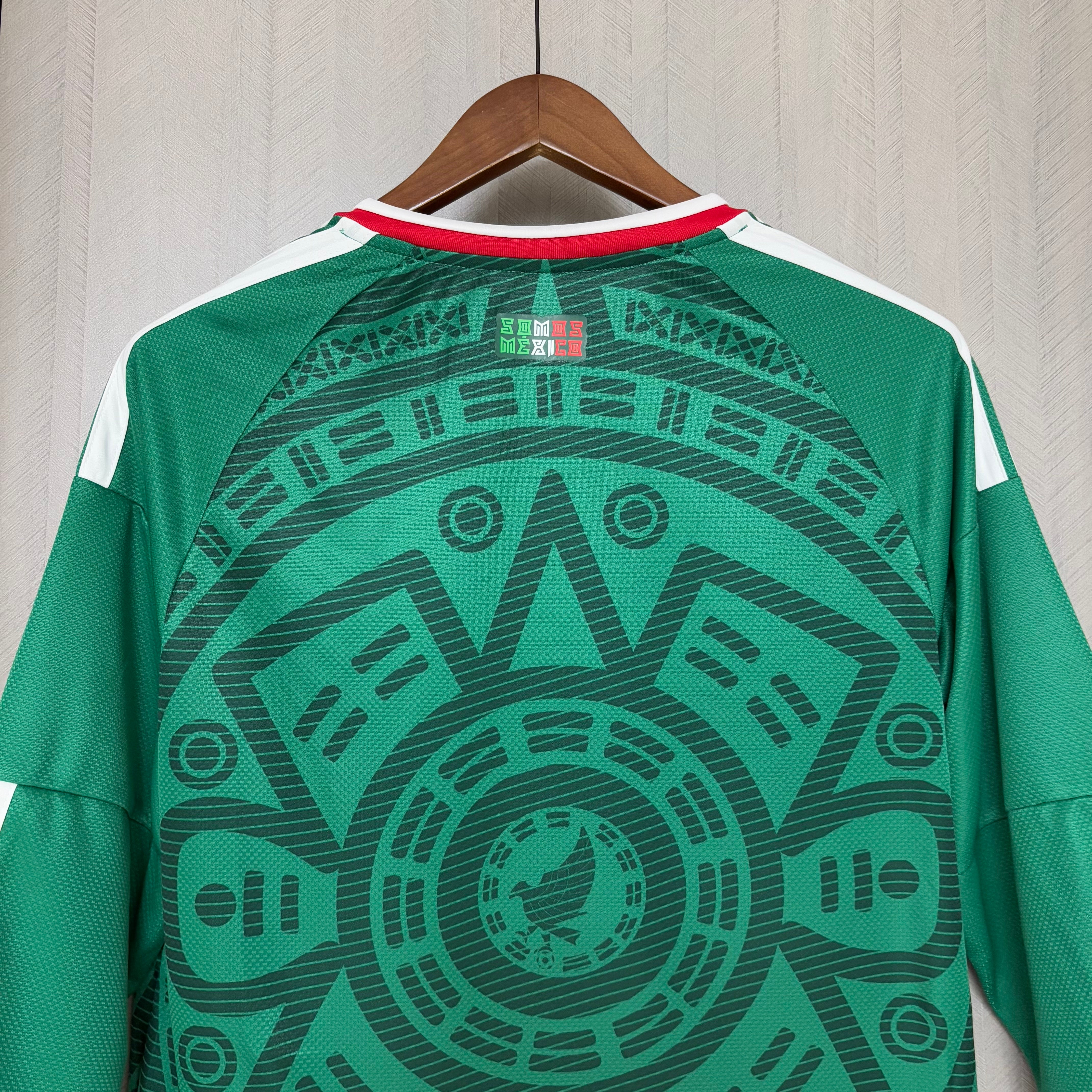 Long Sleeve 2026/27 Mexico Home Jersey