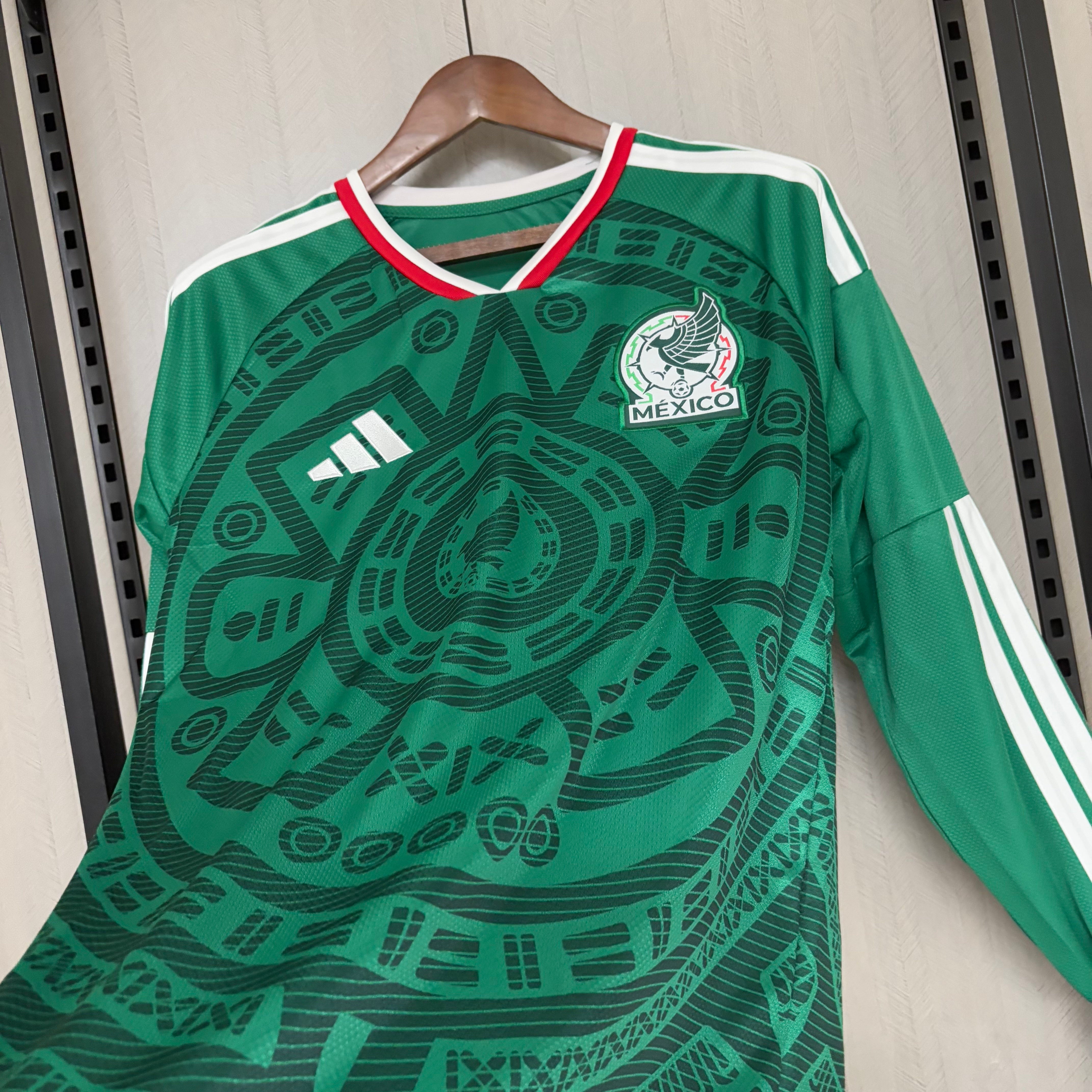 Long Sleeve 2026/27 Mexico Home Jersey