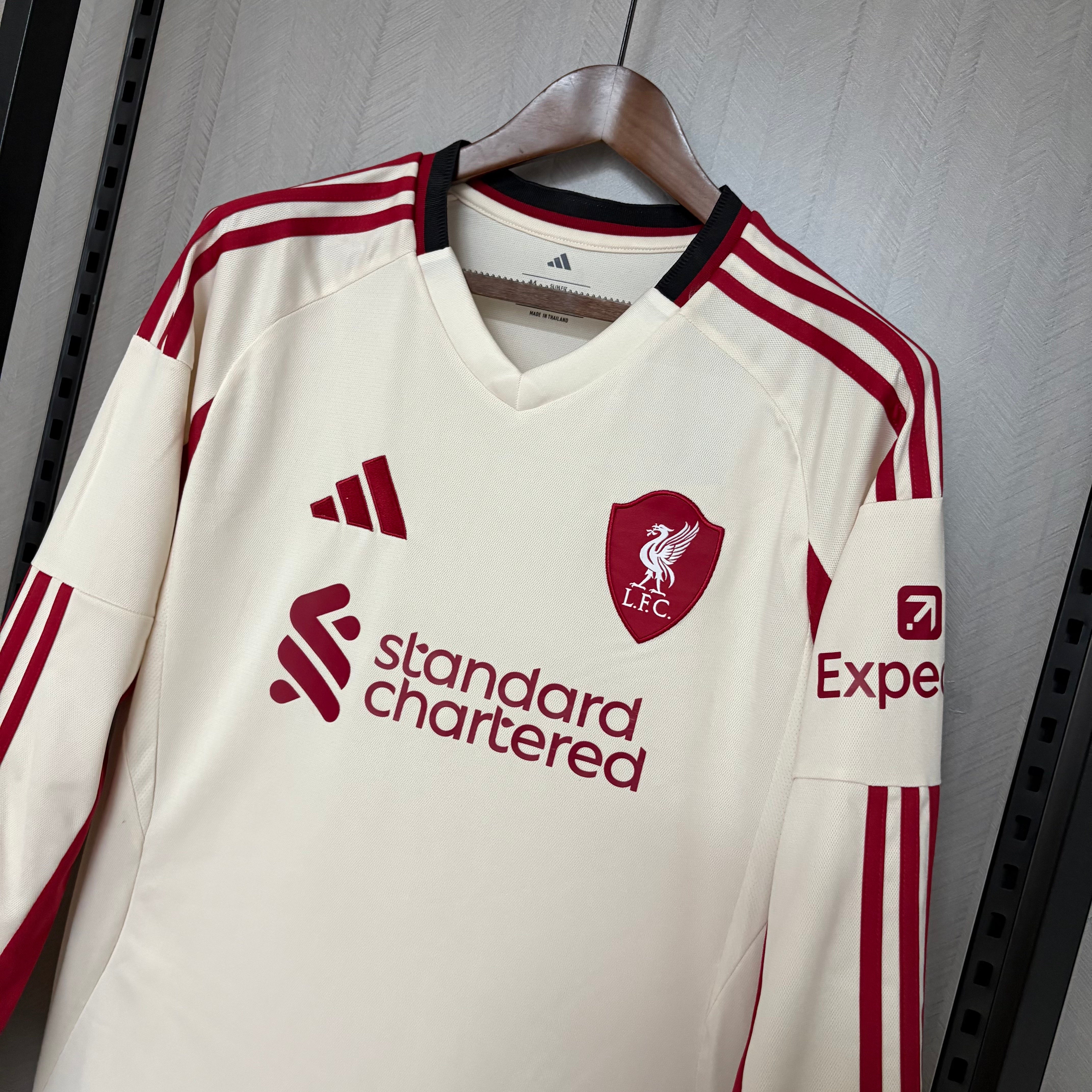 Long Sleeve 2025/26 Liverpool Away Jersey