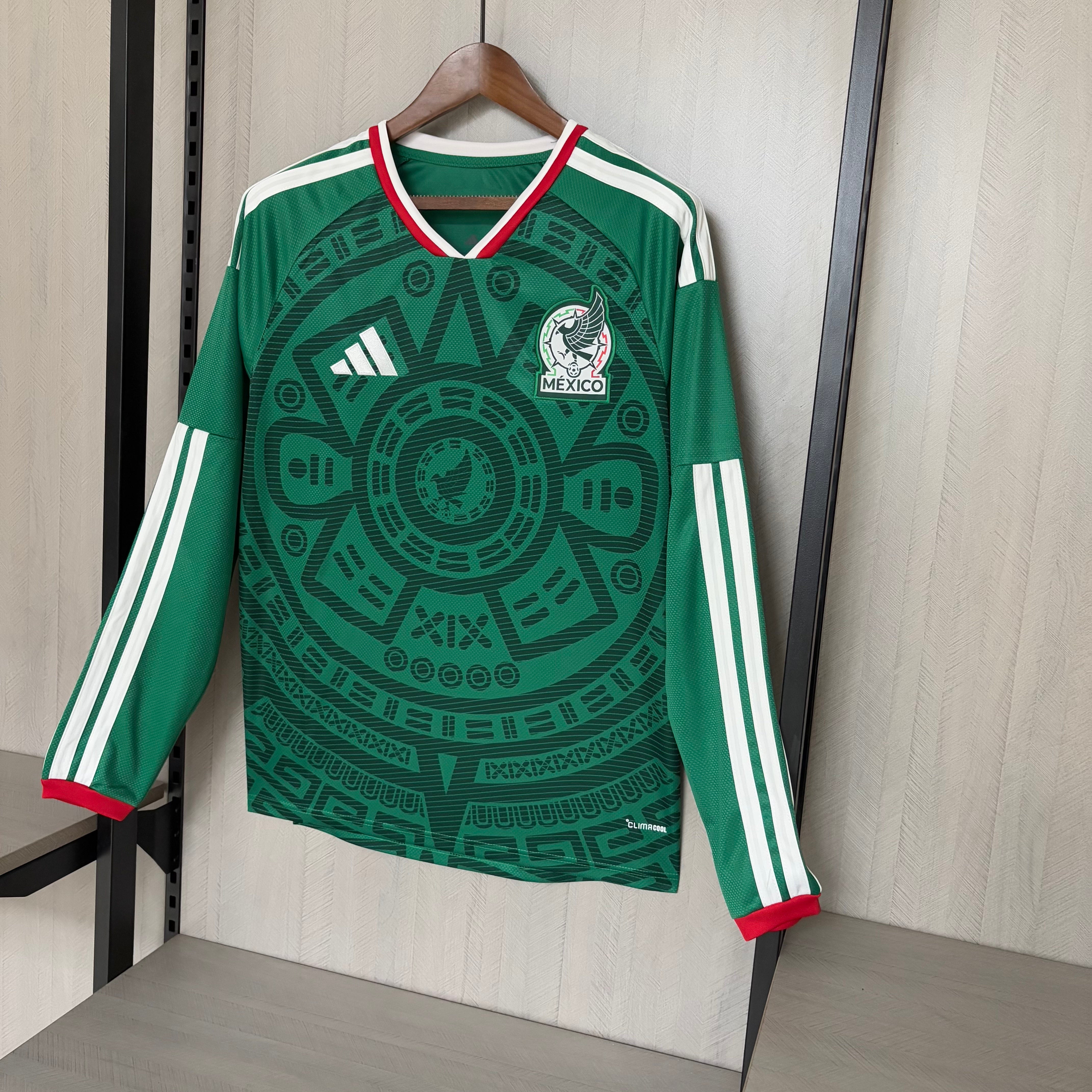 Long Sleeve 2026/27 Mexico Home Jersey