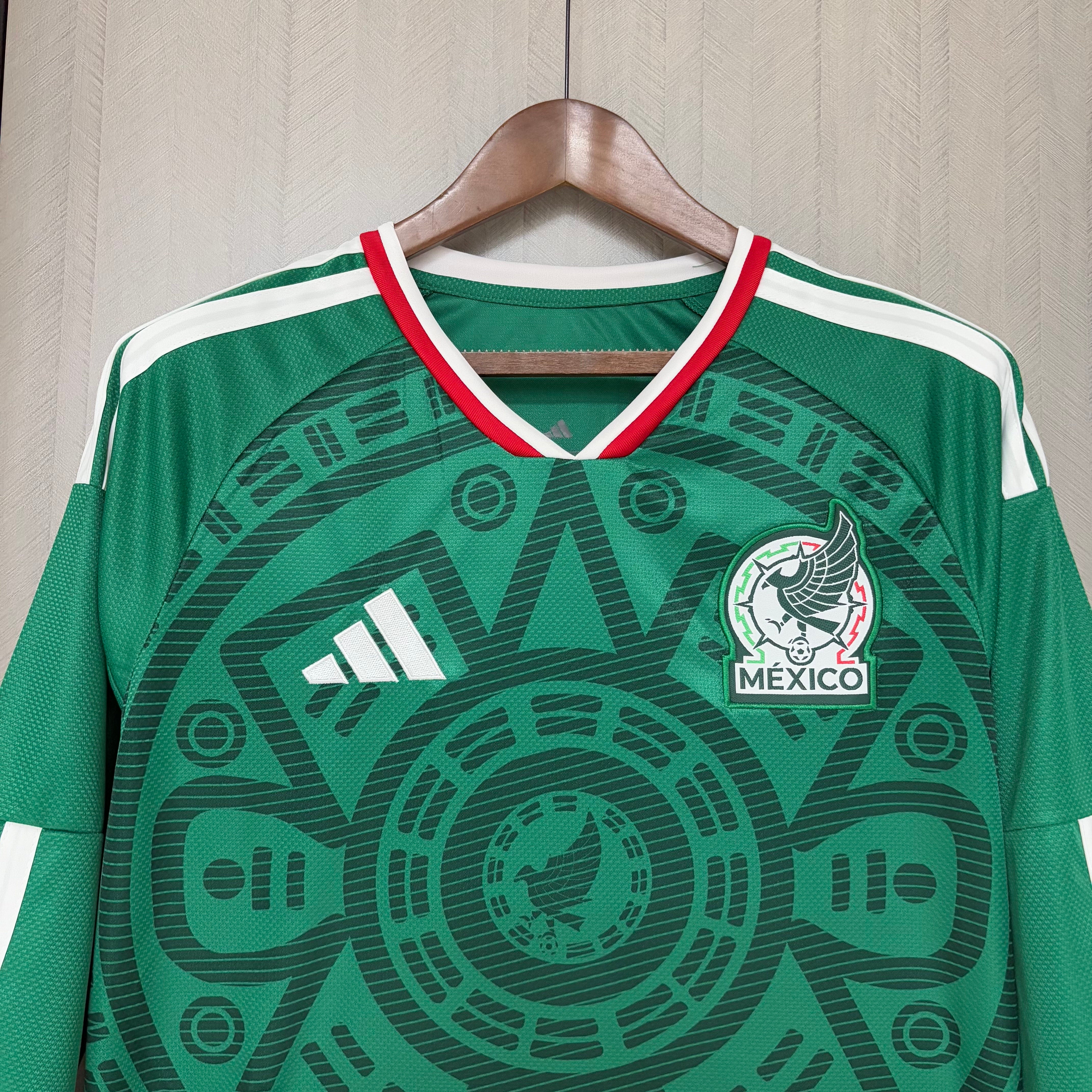 Long Sleeve 2026/27 Mexico Home Jersey