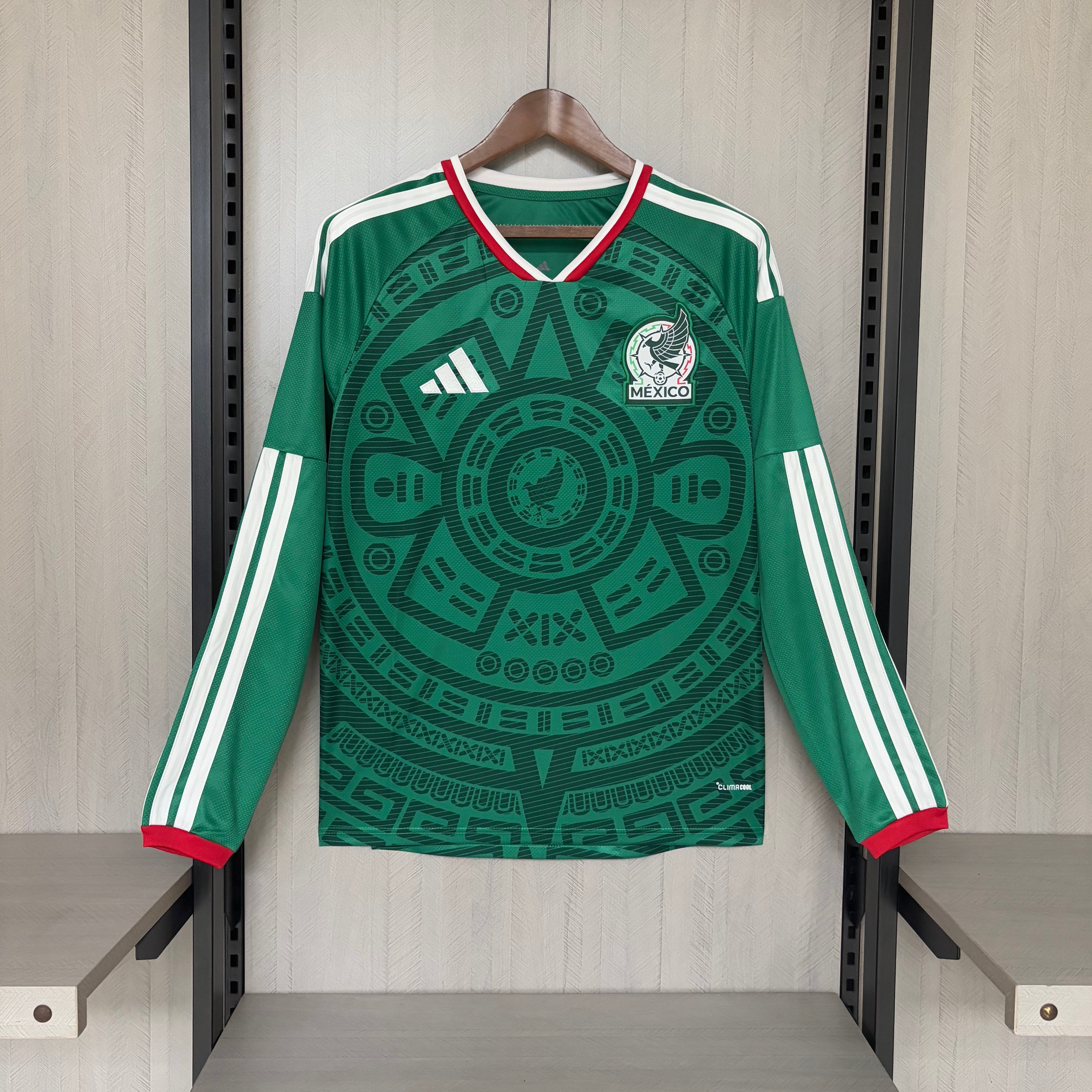 Long Sleeve 2026/27 Mexico Home Jersey