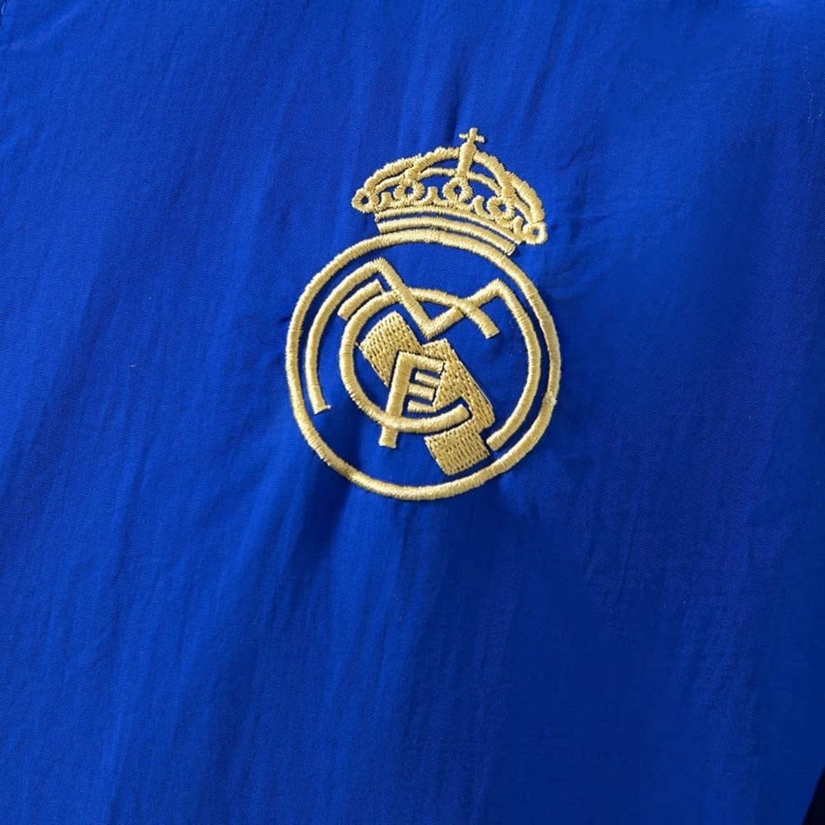 2026 Real Madrid Blue and Golden Reversible Windbreaker