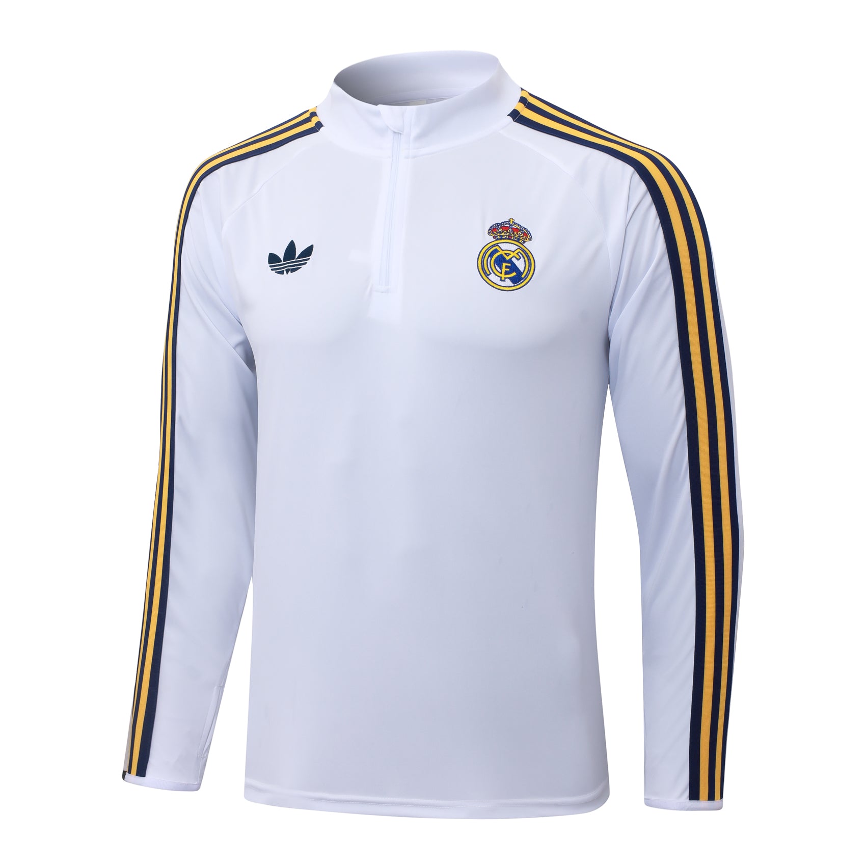 White Real Madrid tracksuit (with yellow ribbon)
