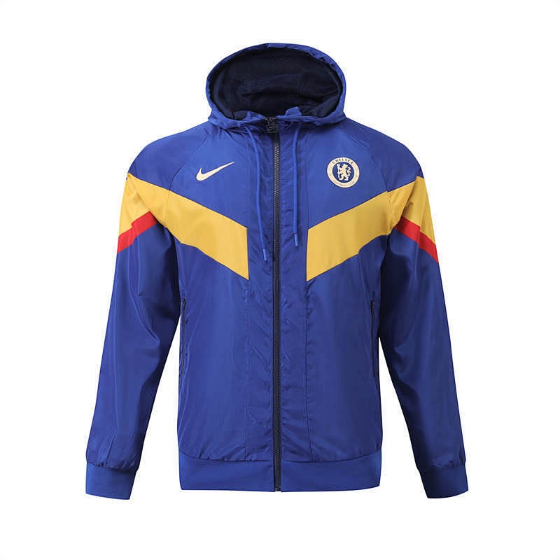 Chelsea FC Training Hoodie - Royal Blue & Yellow - Full Zip