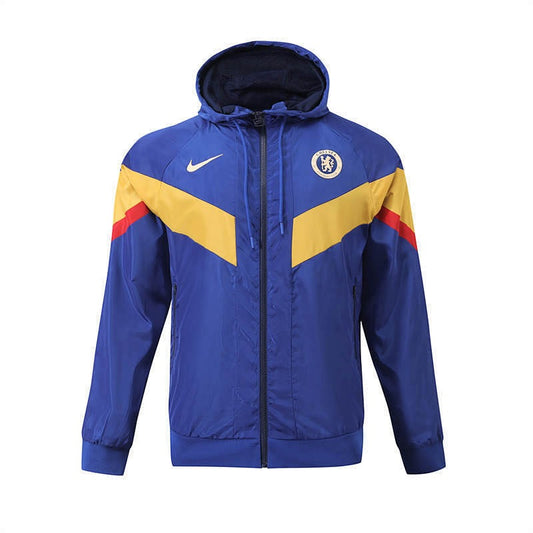 Chelsea FC Training Hoodie - Royal Blue & Yellow - Full Zip