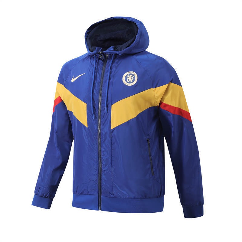 Chelsea FC Training Hoodie - Royal Blue & Yellow - Full Zip