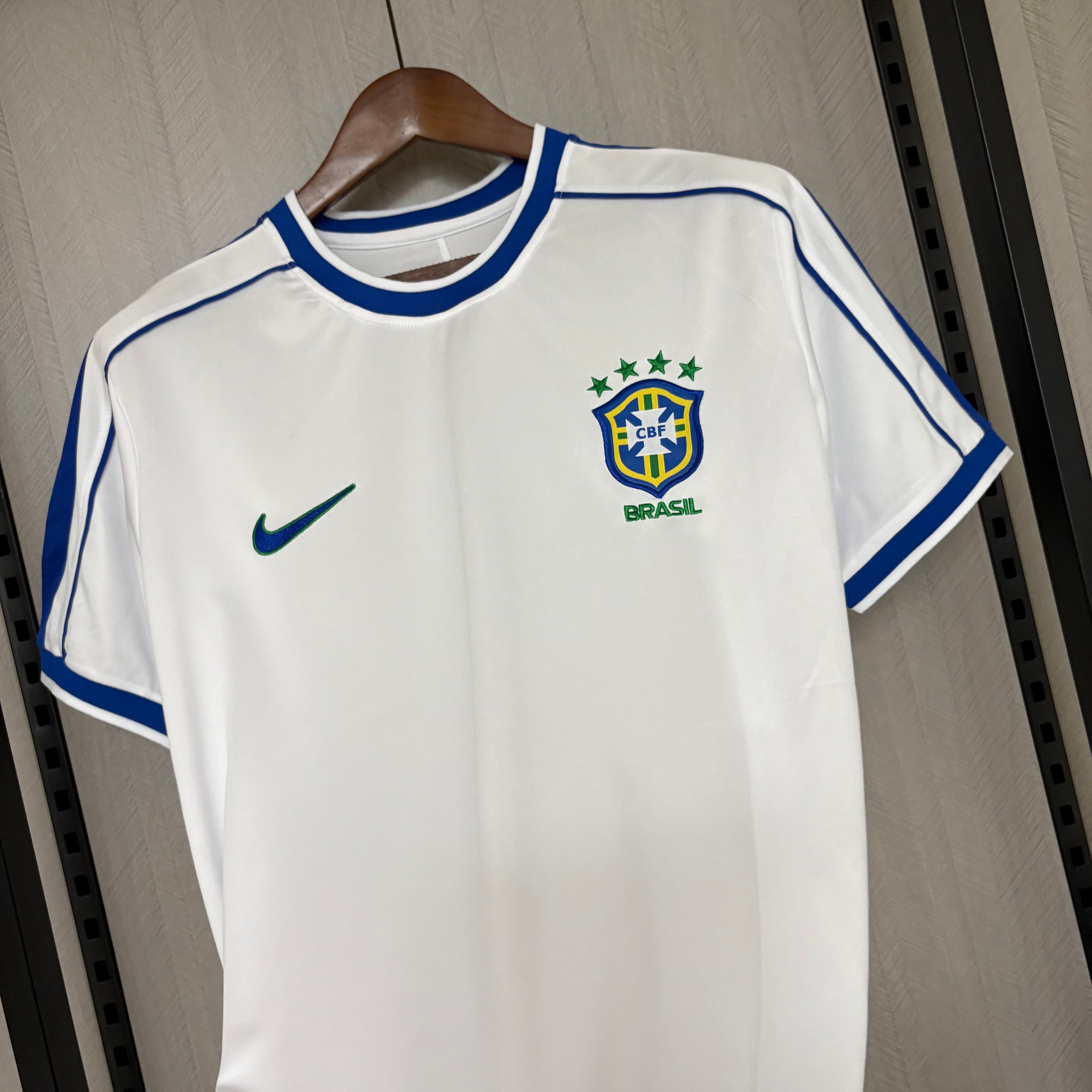 Retro 1998 Brazil White Jersey