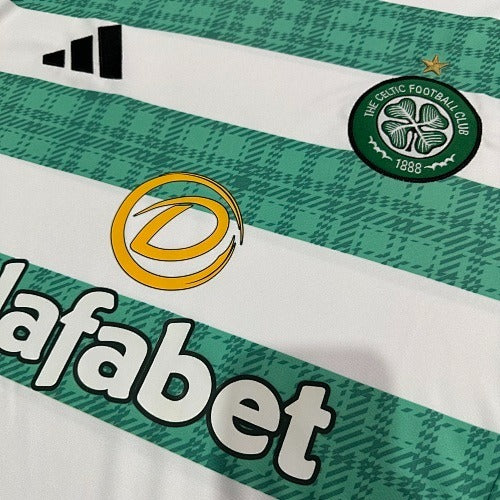 Celtic FC 25/26 Home Shirt - Green & White Strips - OFFICIAL FAN VERSION (Stadium)