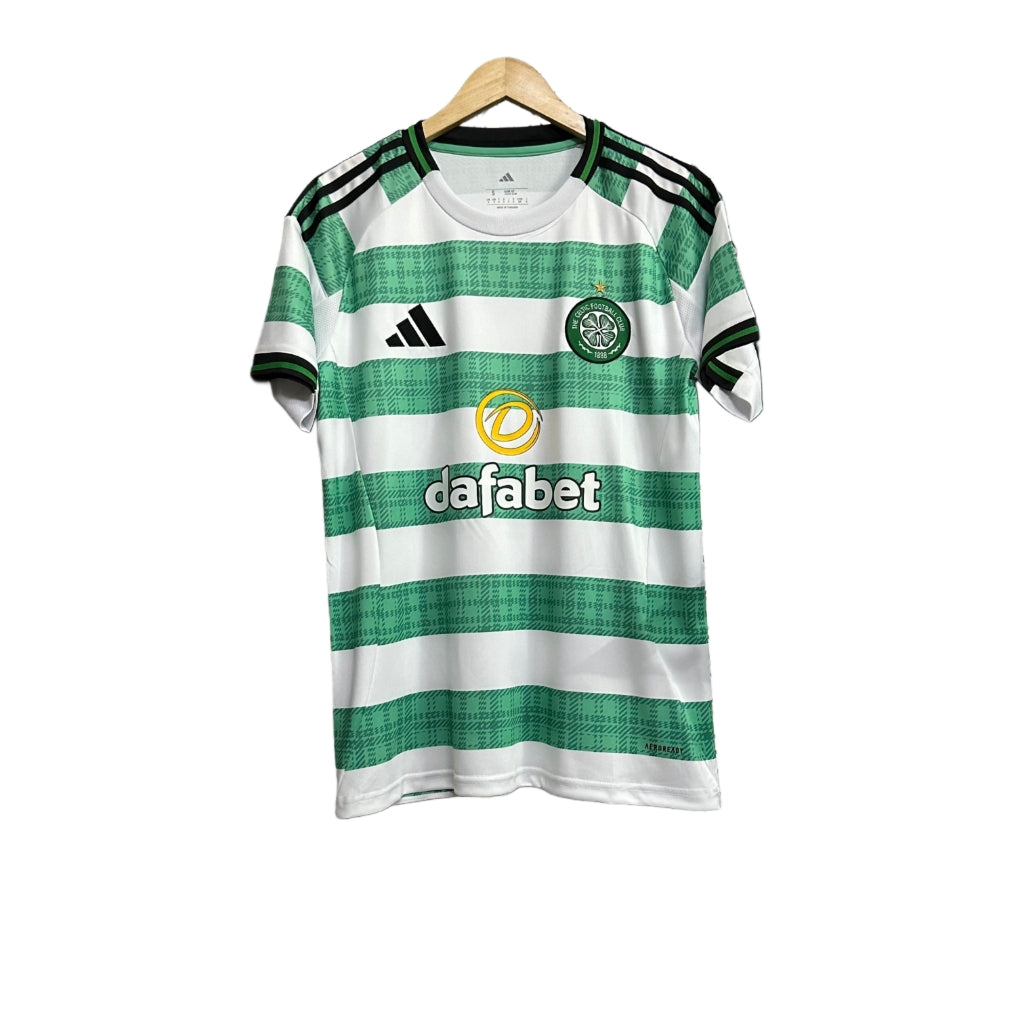 Celtic FC 25/26 Home Shirt - Green & White Strips - OFFICIAL FAN VERSION (Stadium)